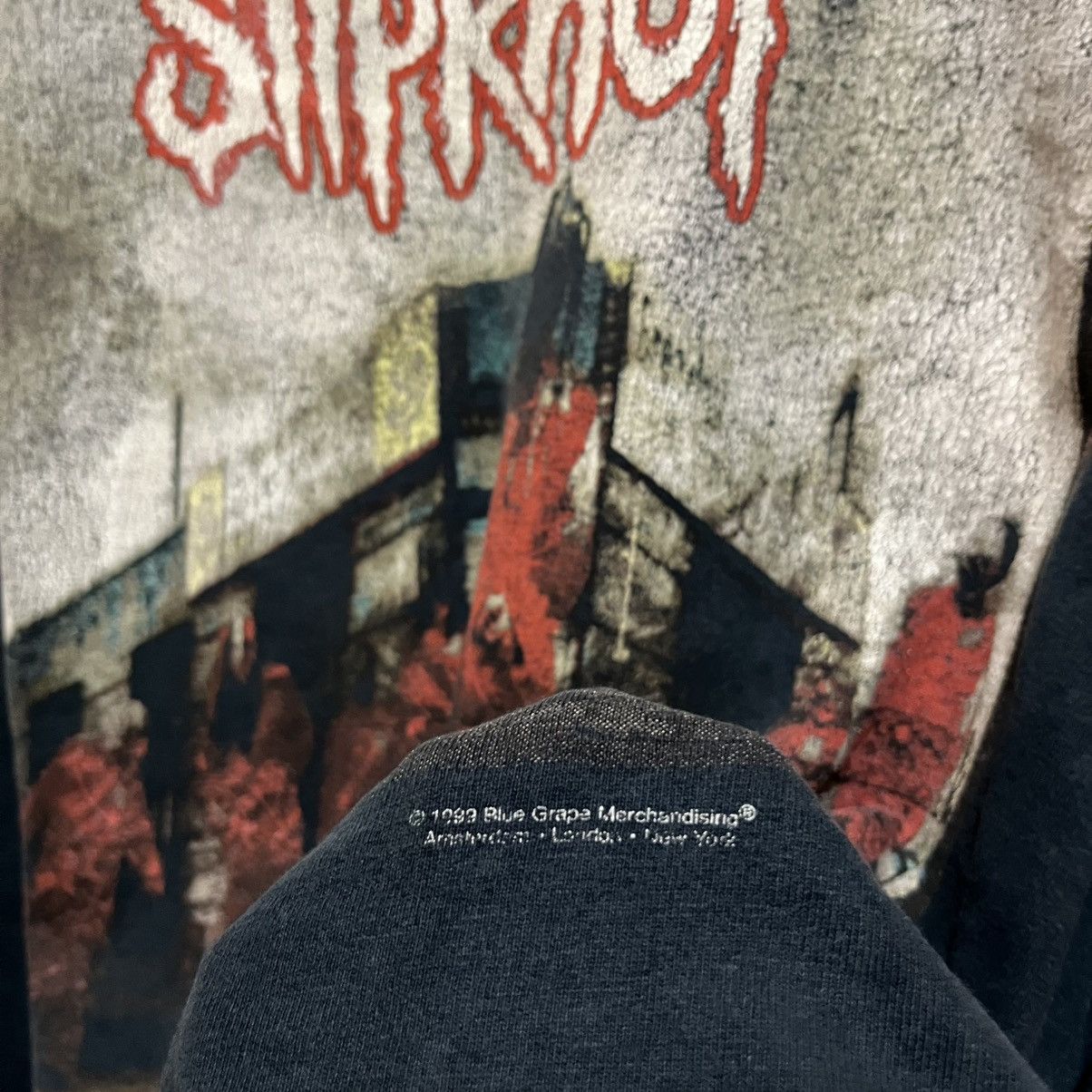 Band Tees × Slipknot × Vintage Vintage 1999 OG Slipknot Debut Long Sleeve Size US XL / EU 56 / 4 - 11 Thumbnail