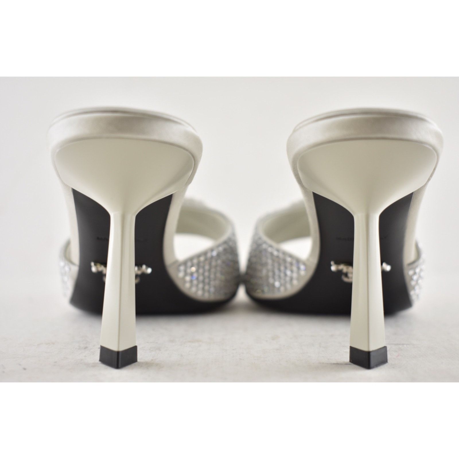 Prada Prada Crystal Satin Stiletto Perla Mule Heel Pump 36 Size US 6 / IT 36 - 17 Thumbnail
