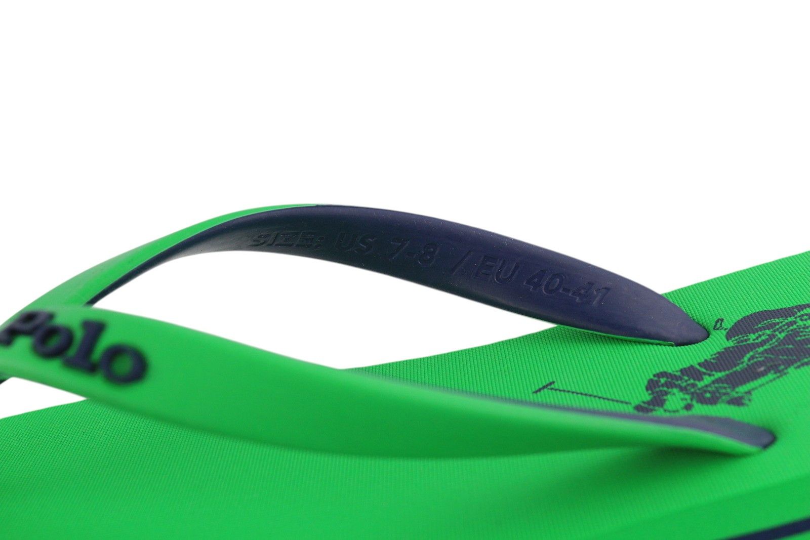 Polo Ralph Lauren BOLT-SN-CSL EU40/41 Green Flip Flops Shoes 84644 Size US 7 / EU 40 - 7 Thumbnail