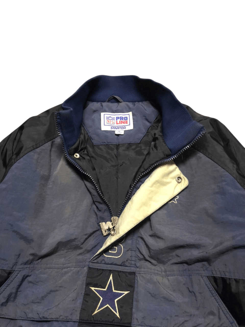 Starter Vintage Starter NFL Cowboy Anorak Jacket Sunfaded Faded Size US L / EU 52-54 / 3 - 3 Thumbnail