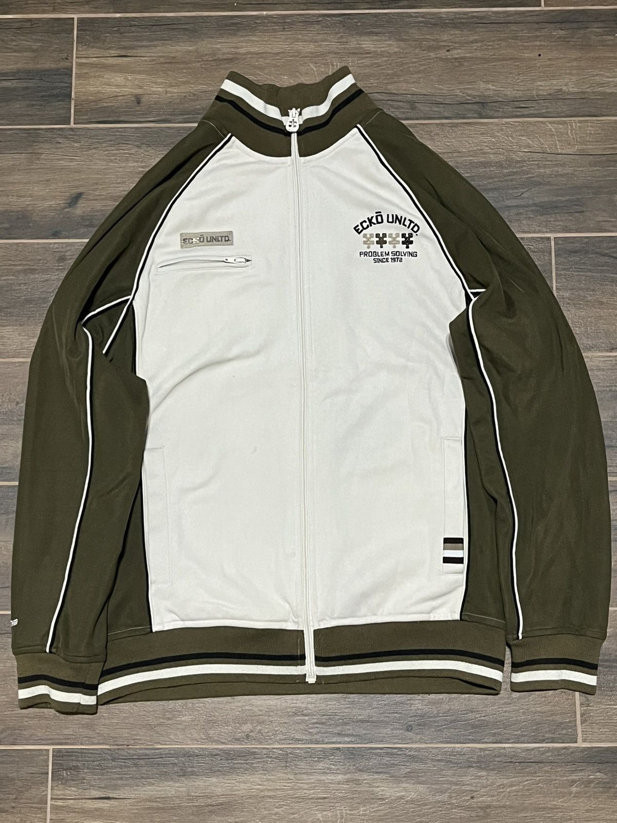Ecko Unltd. × Vintage Vintage 90s Y2K Ecko Unlimited Quarter Zip Sweater Size XL Size US M / EU 48-50 / 2 - 2 Thumbnail