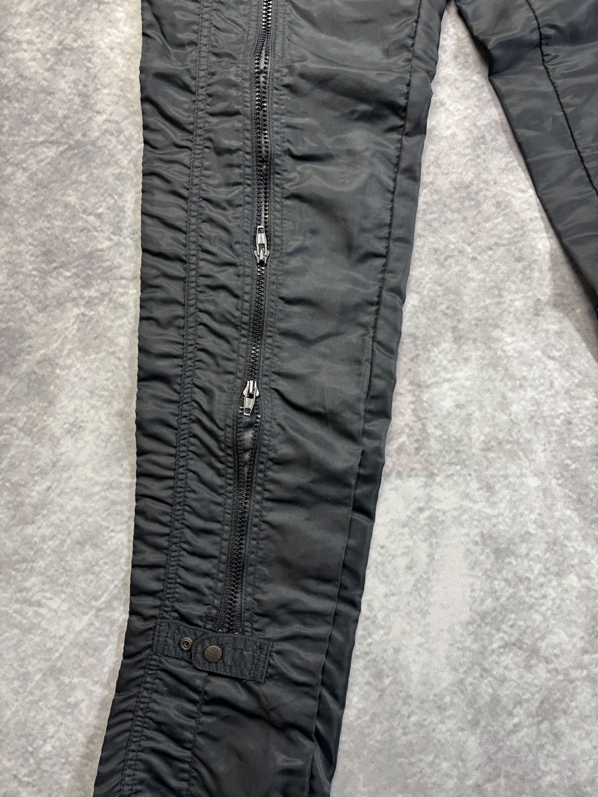 Bugle Boy × Vintage 1990s Bugle Boy Raver Pants Y2K Vintage Nylon Flight Zipper Size 29" - 15 Thumbnail