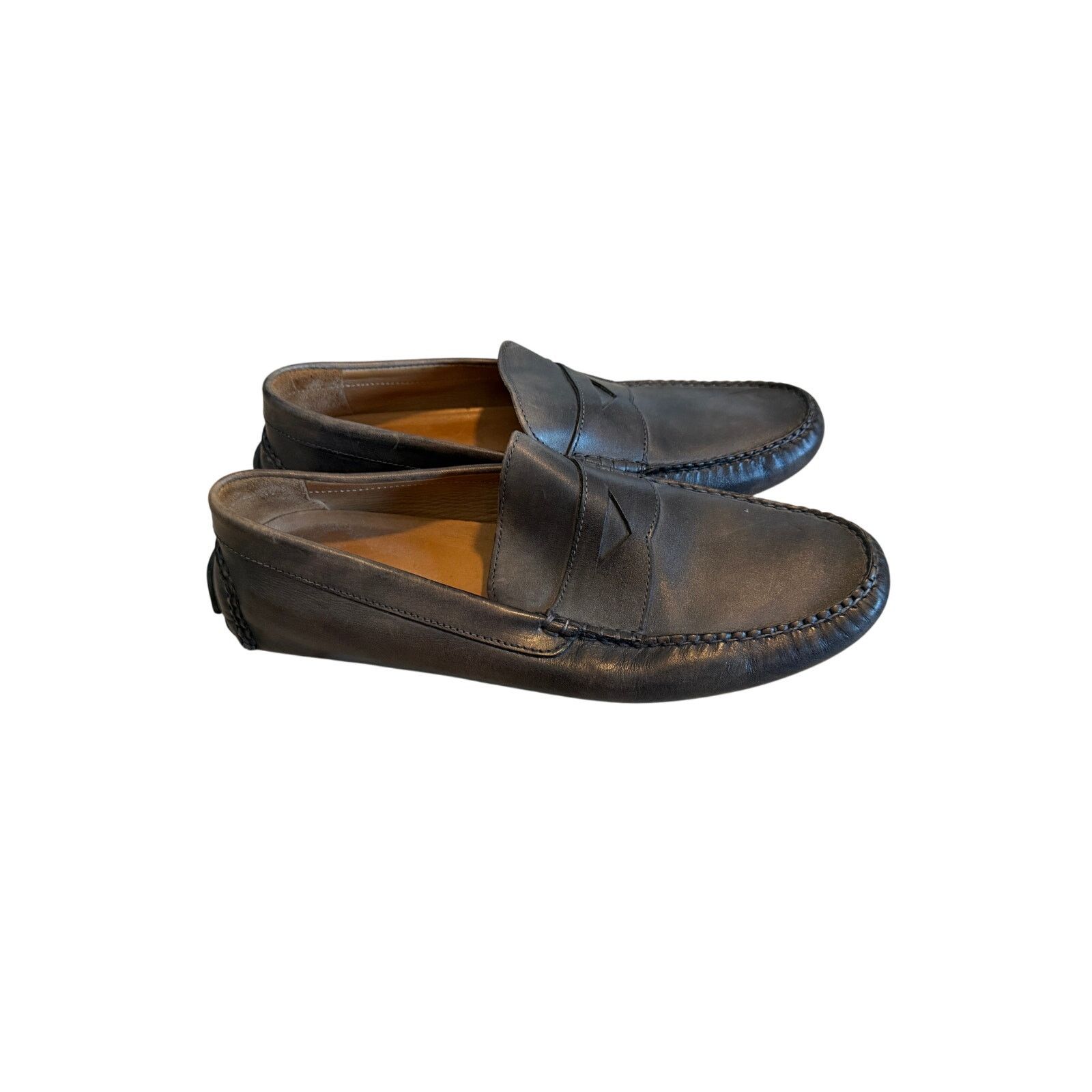 Nordstrom Nordstrom Black Cody Driving Leather Closed Toe Loafers Size US 10.5 / EU 43-44 - 5 Thumbnail
