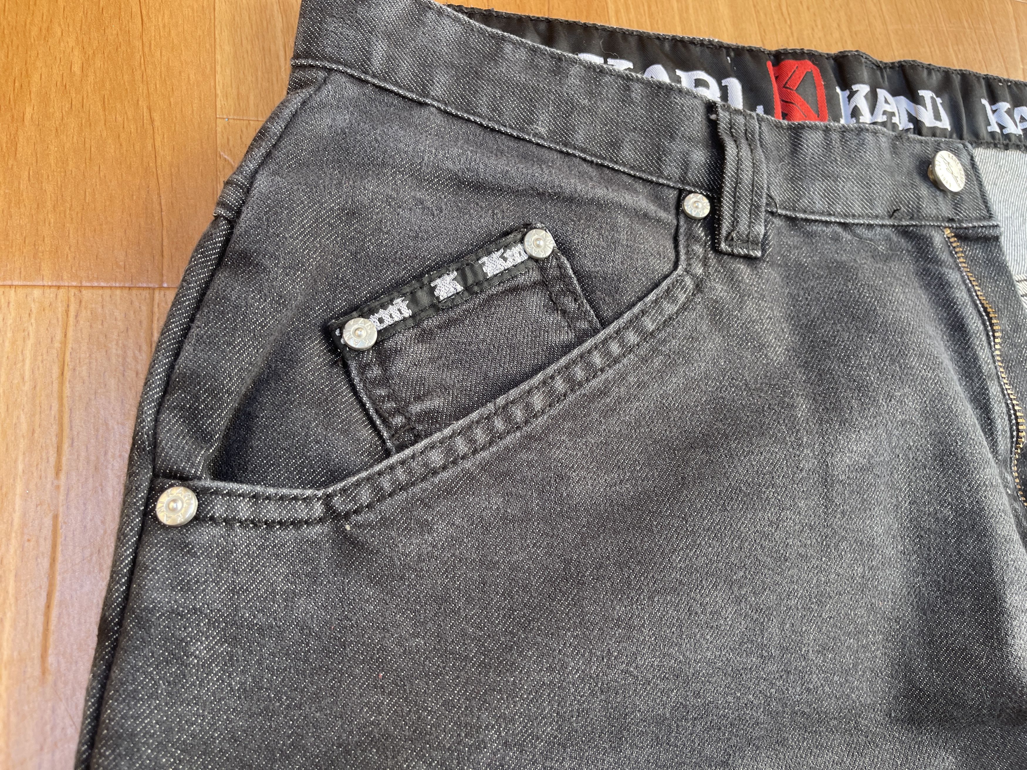 Karl Kani KARL KANI jeans shiny vintage baggy jeans silver metallic 34 Size US 34 / EU 50 - 11 Thumbnail