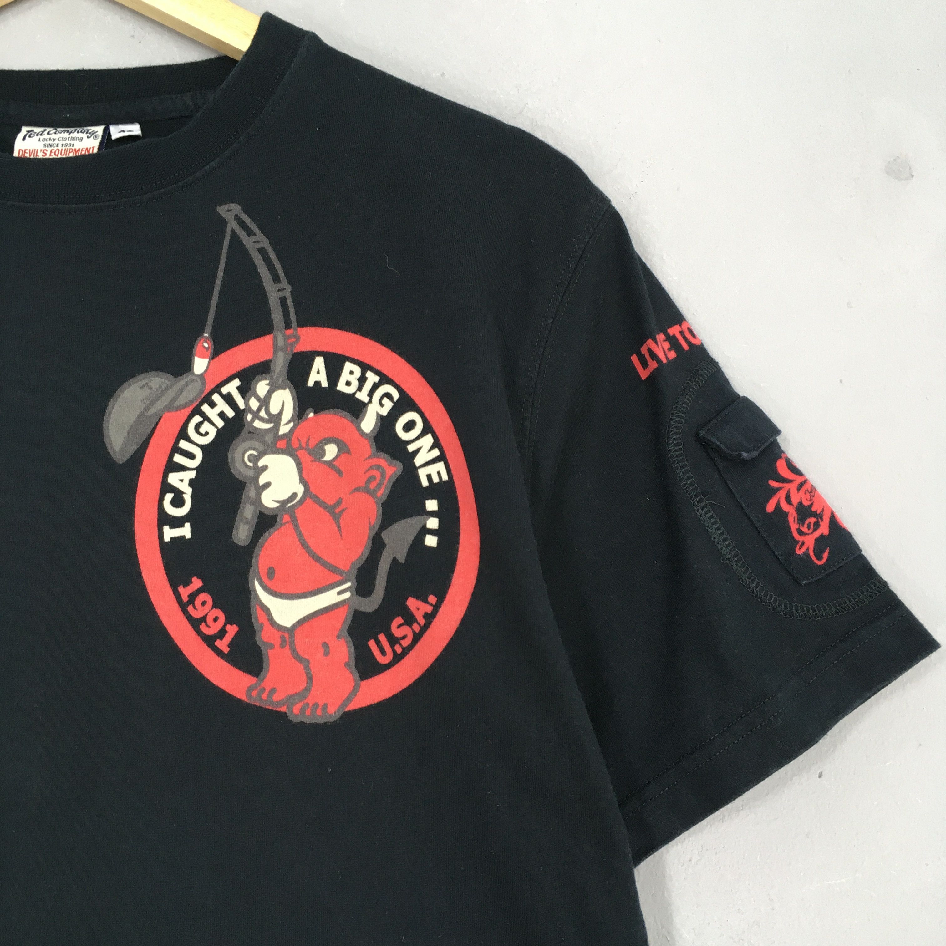 Buzz Rickson's × Tedman × Vintage Vintage Ted Company Hook Monster Fishing Tshirt Medium Size US M / EU 48-50 / 2 - 3 Thumbnail