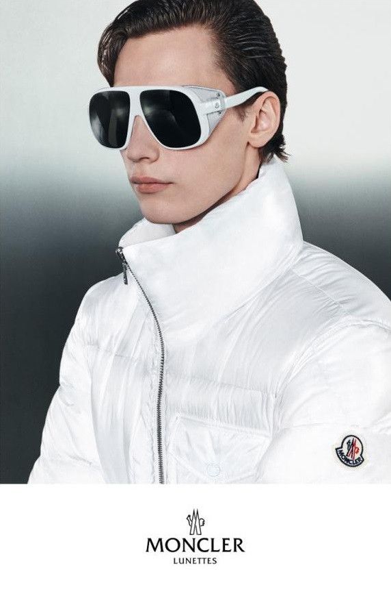 Moncler Moncler Diffractor Sunglasses - White / Smoke Mirror Size ONE SIZE - 18 Thumbnail