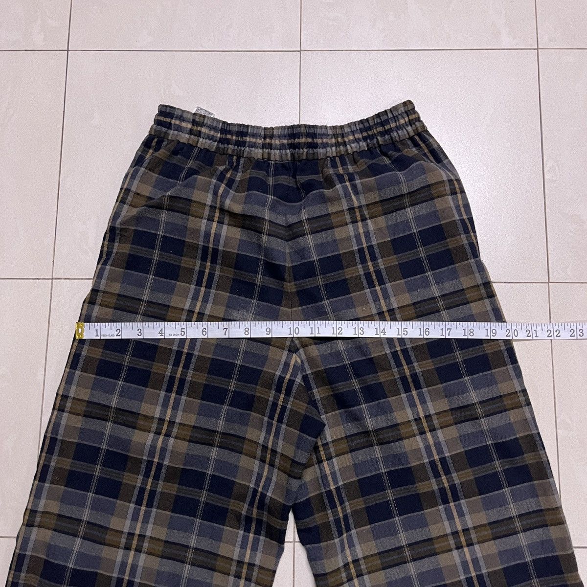 Designer × GU × Japanese Brand GU Checkered Baggy Pants/Trouser Size 27" / US 4 / IT 40 - 9 Thumbnail