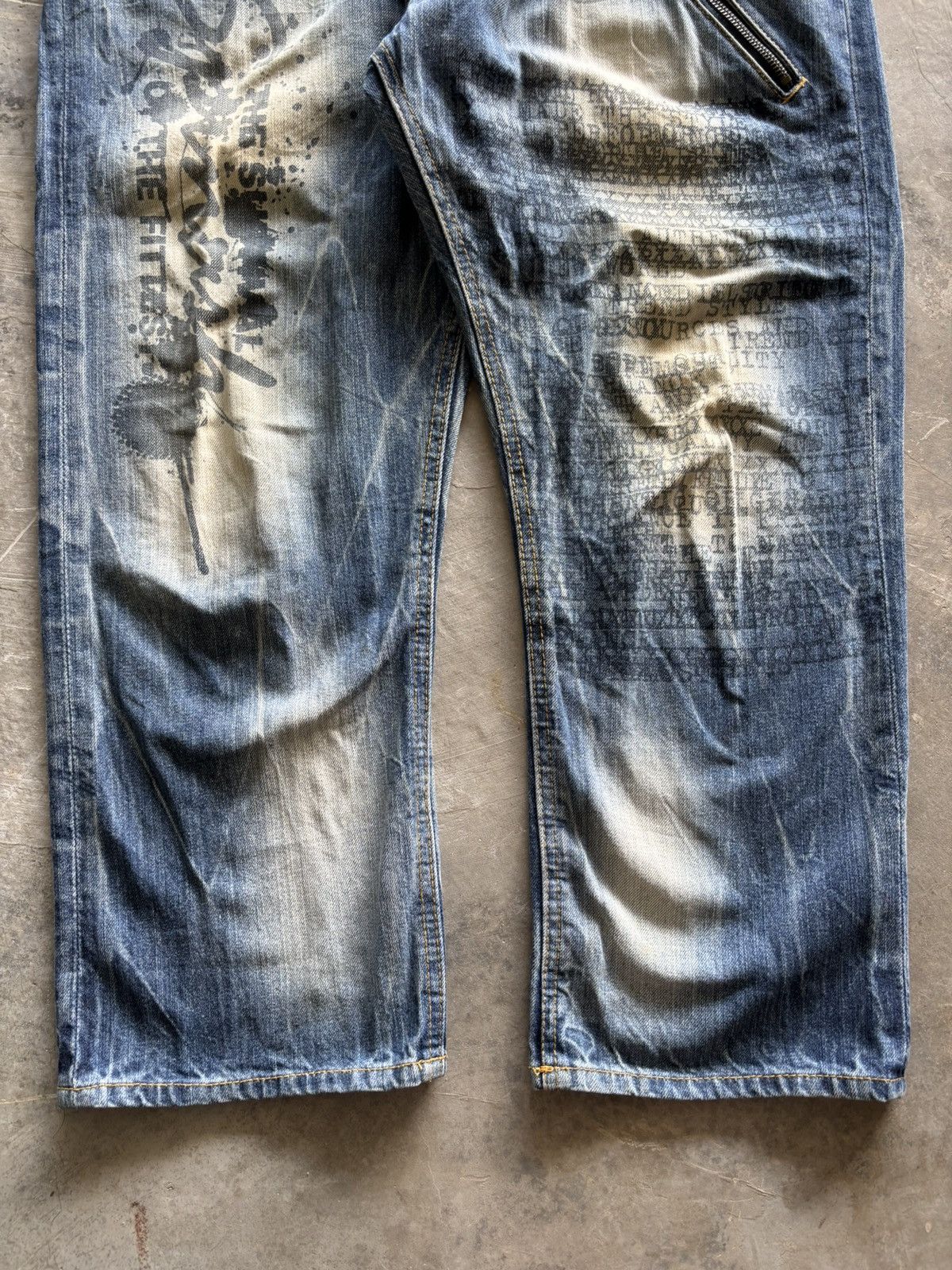 Hysteric Glamour RUSTY WASHED spinash poem skull punk grunge cropped style Size US 37 - 11 Thumbnail