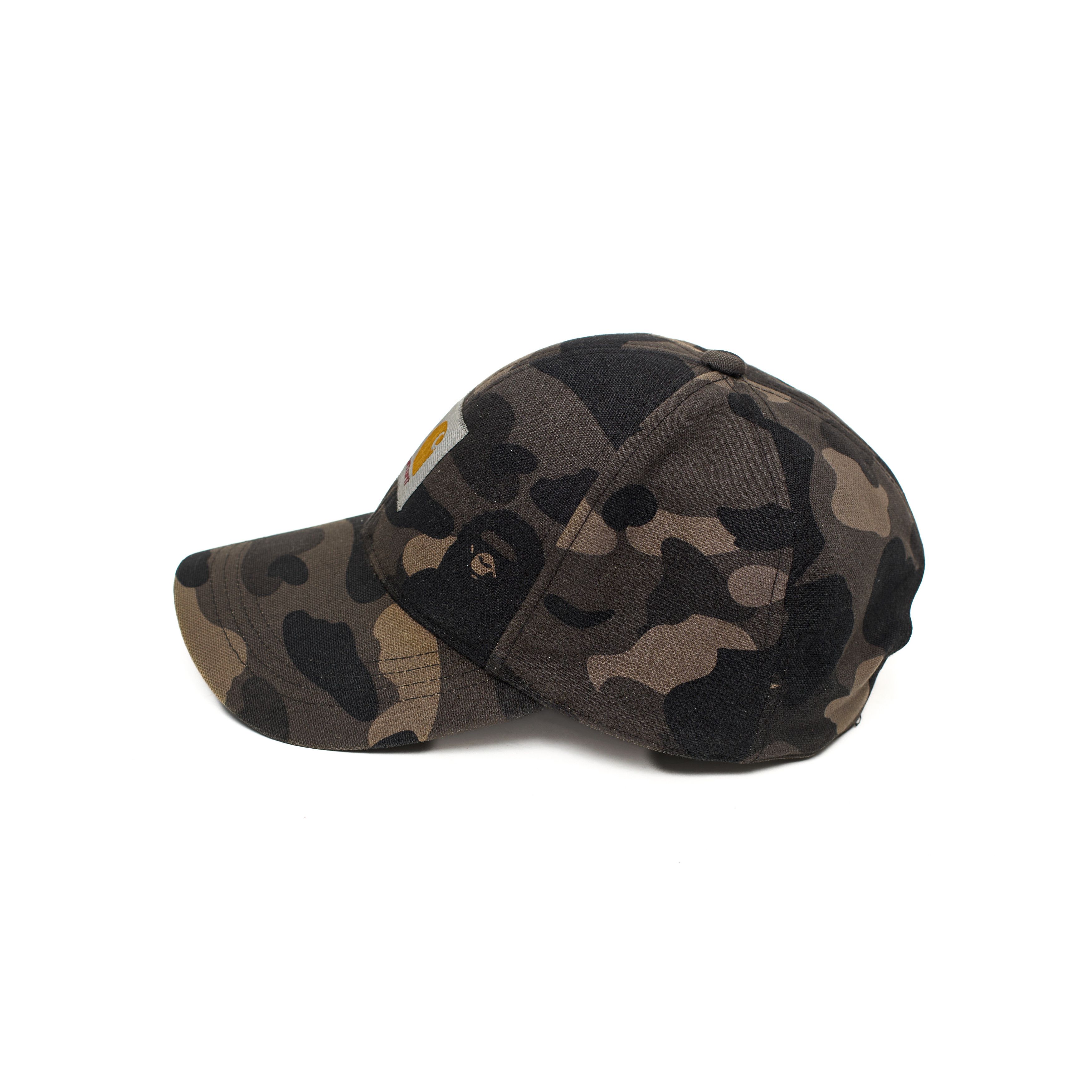 Bape × Carhartt Bape Carhartt Black Camo Hat 2006 Size ONE SIZE - 3 Thumbnail