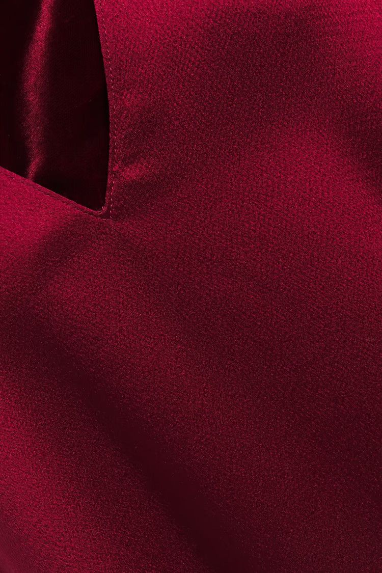 Valentino o1y0326 Mini Dress in Burgundy Size S / US 4 / IT 40 - 4 Thumbnail