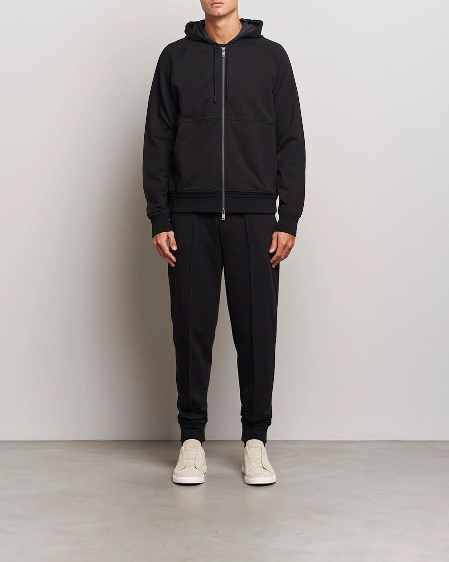 Ermenegildo Zegna o1s1rm0225 RUD553A7 Long Sleeve Sweater in Black Size US M / EU 48-50 / 2 - 2 Thumbnail