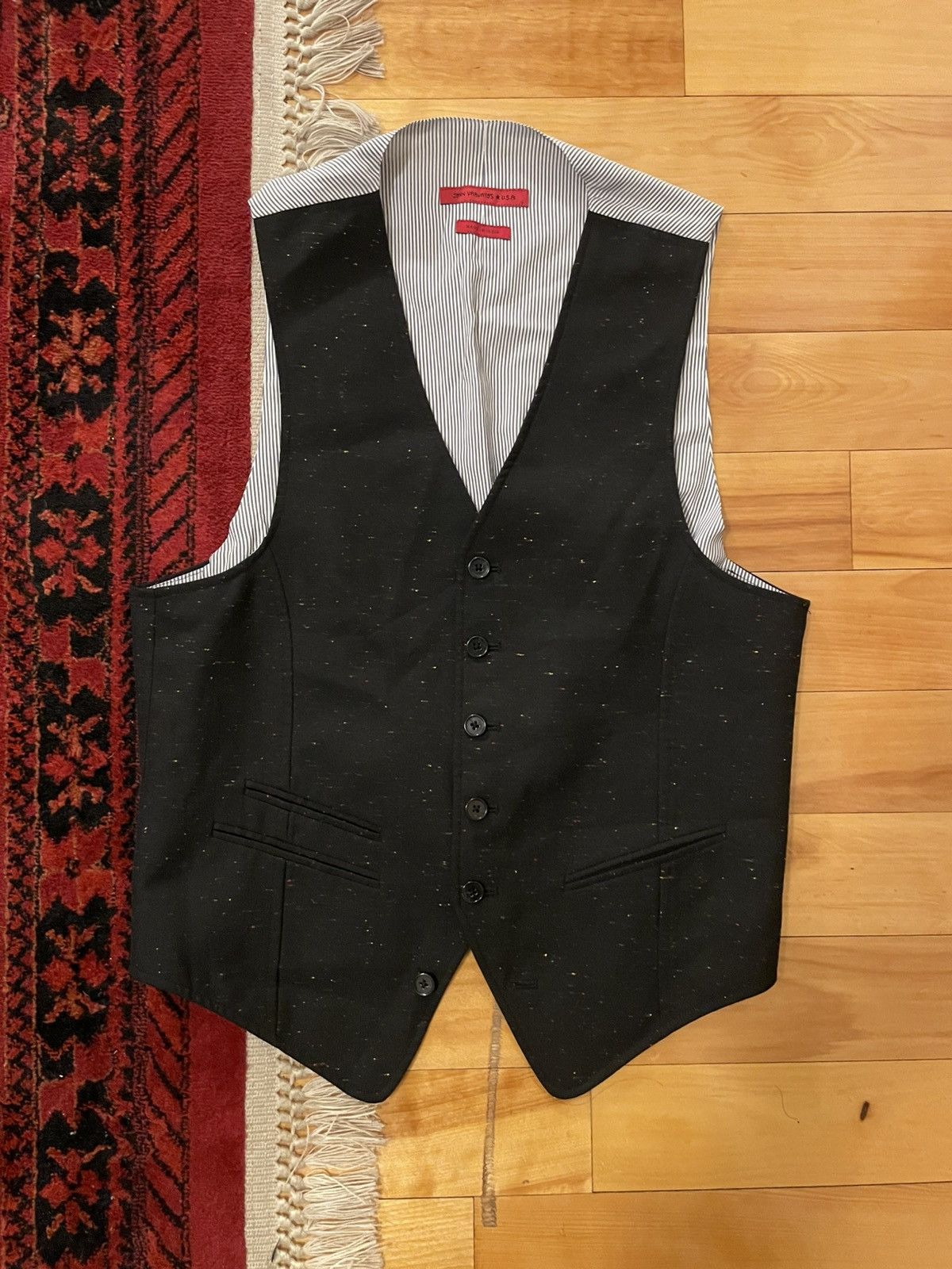John Varvatos John Varvatos Star USA Pinstripe Dress Vest Size US S / EU 44-46 / 1 - 1 Thumbnail