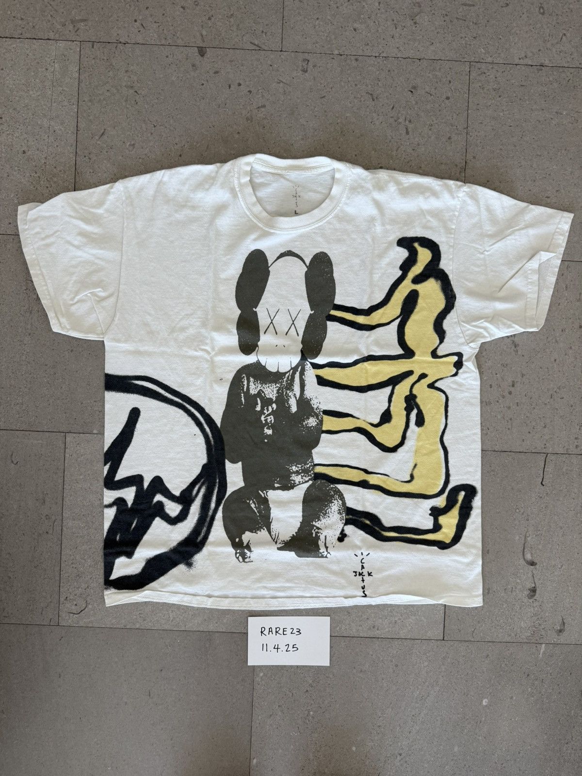 Cactus Plant Flea Market × Kaws Travis Scott Cactus Jack + Kaws For Fragment Tee in white Size US L / EU 52-54 / 3 - 1 Thumbnail