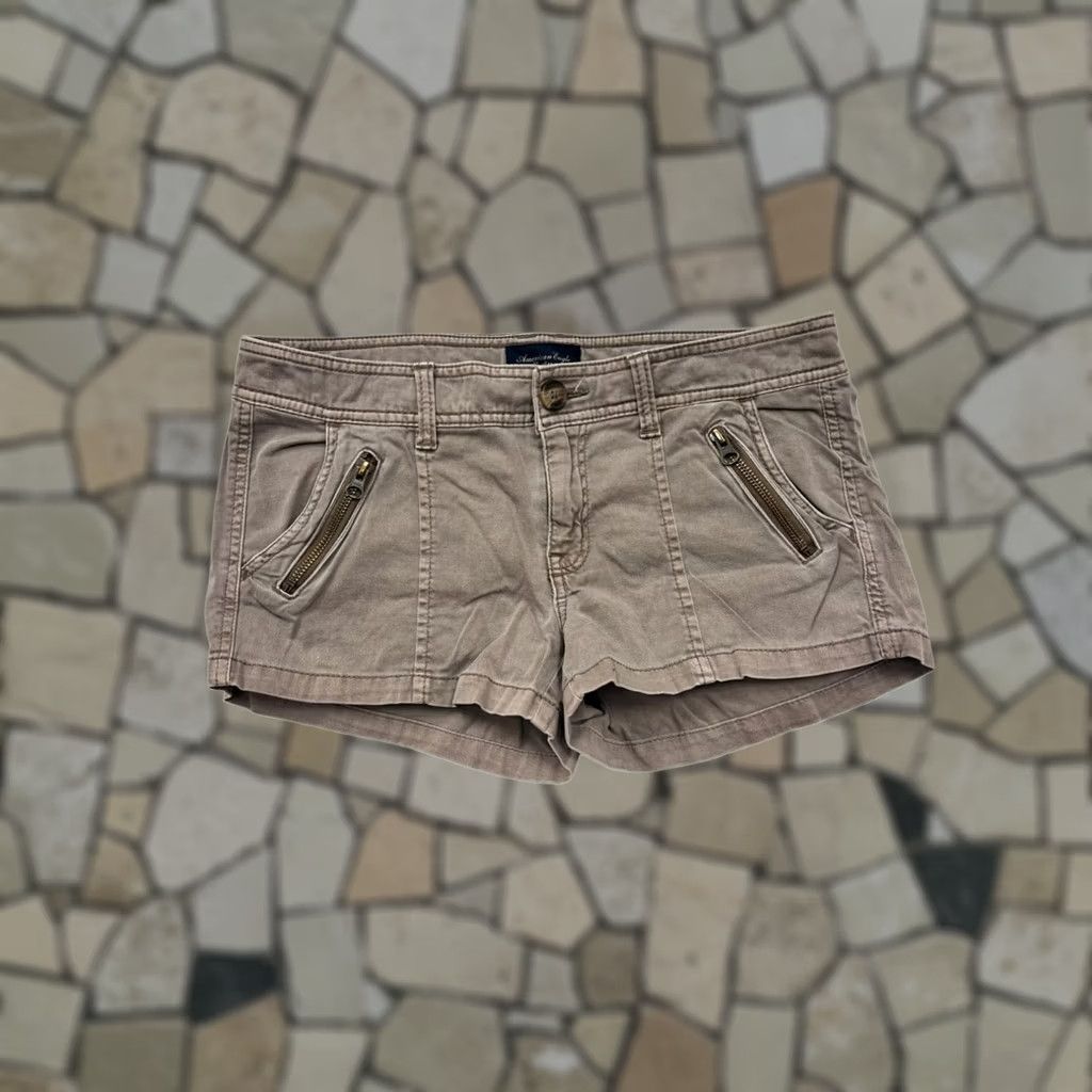 Vintage American Eagle Womens Khaki Shorts #6420 Short Chino Cotton Spandex 8 Khaki Womens 8 Mens? (no) Size 30" / US 8 / IT 44 - 1 Thumbnail