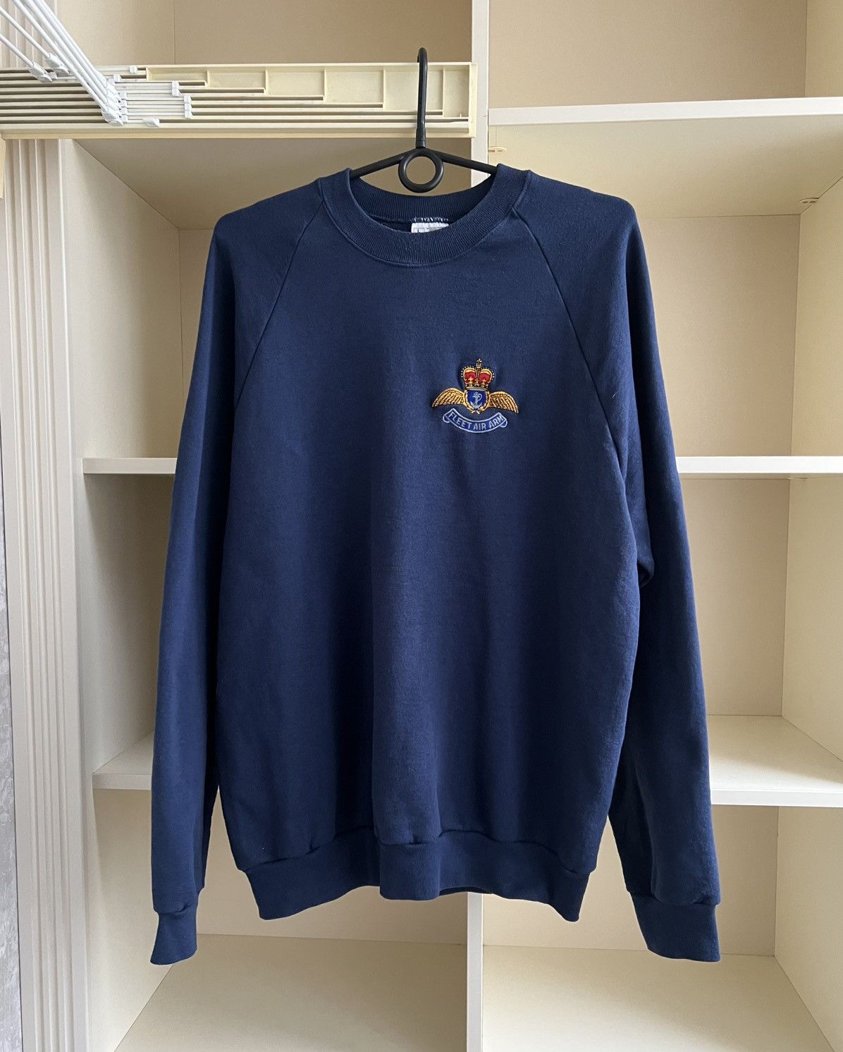 Vintage Vintage UK Military Fleet Air Arm Sweatshirt Navy Size L Size US L / EU 52-54 / 3 - 1 Thumbnail