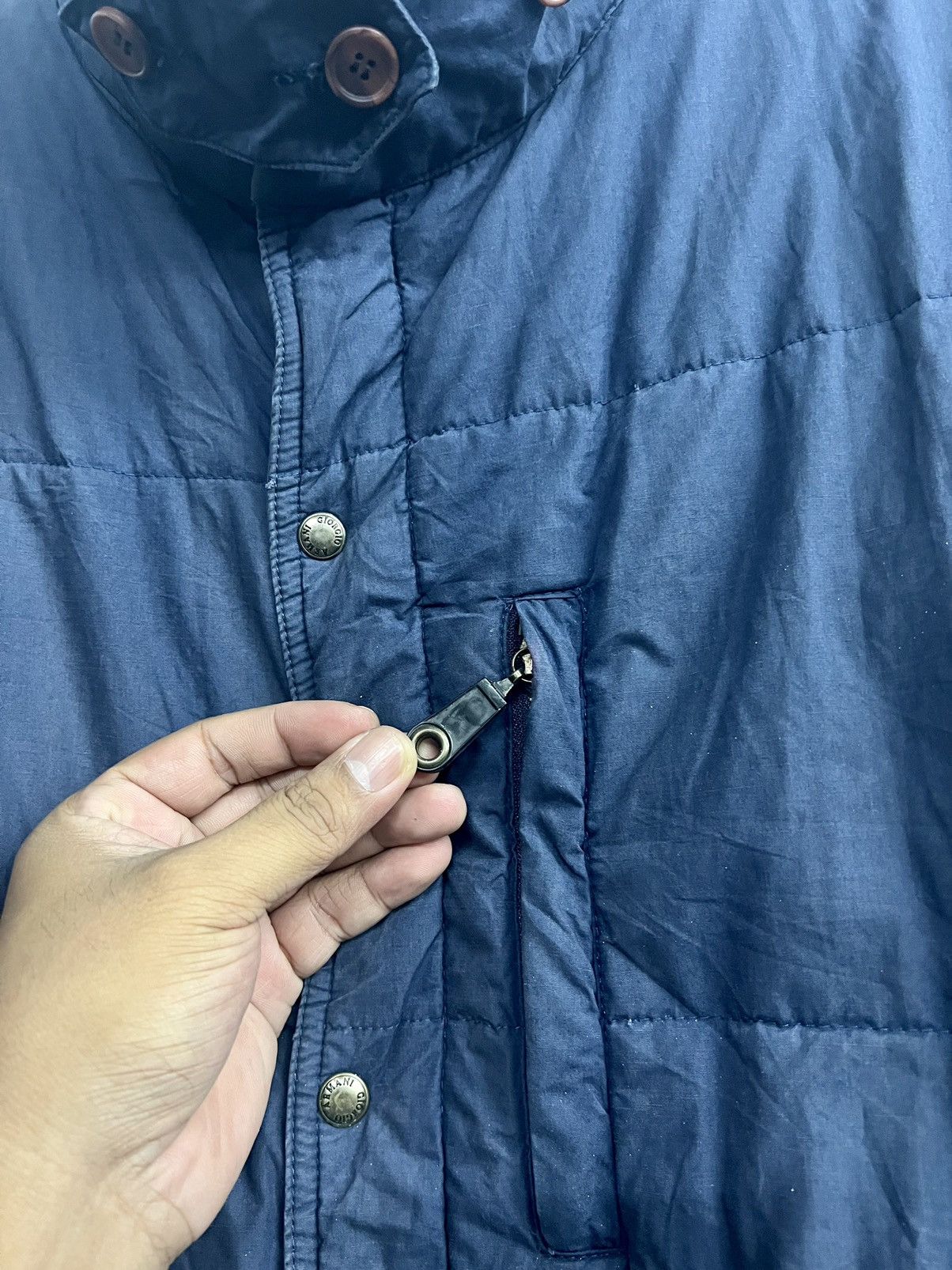 Giorgio Armani Rare 🔥 Vintage 80s Giorgio Armani Cotton Down Jacket Size US L / EU 52-54 / 3 - 6 Thumbnail