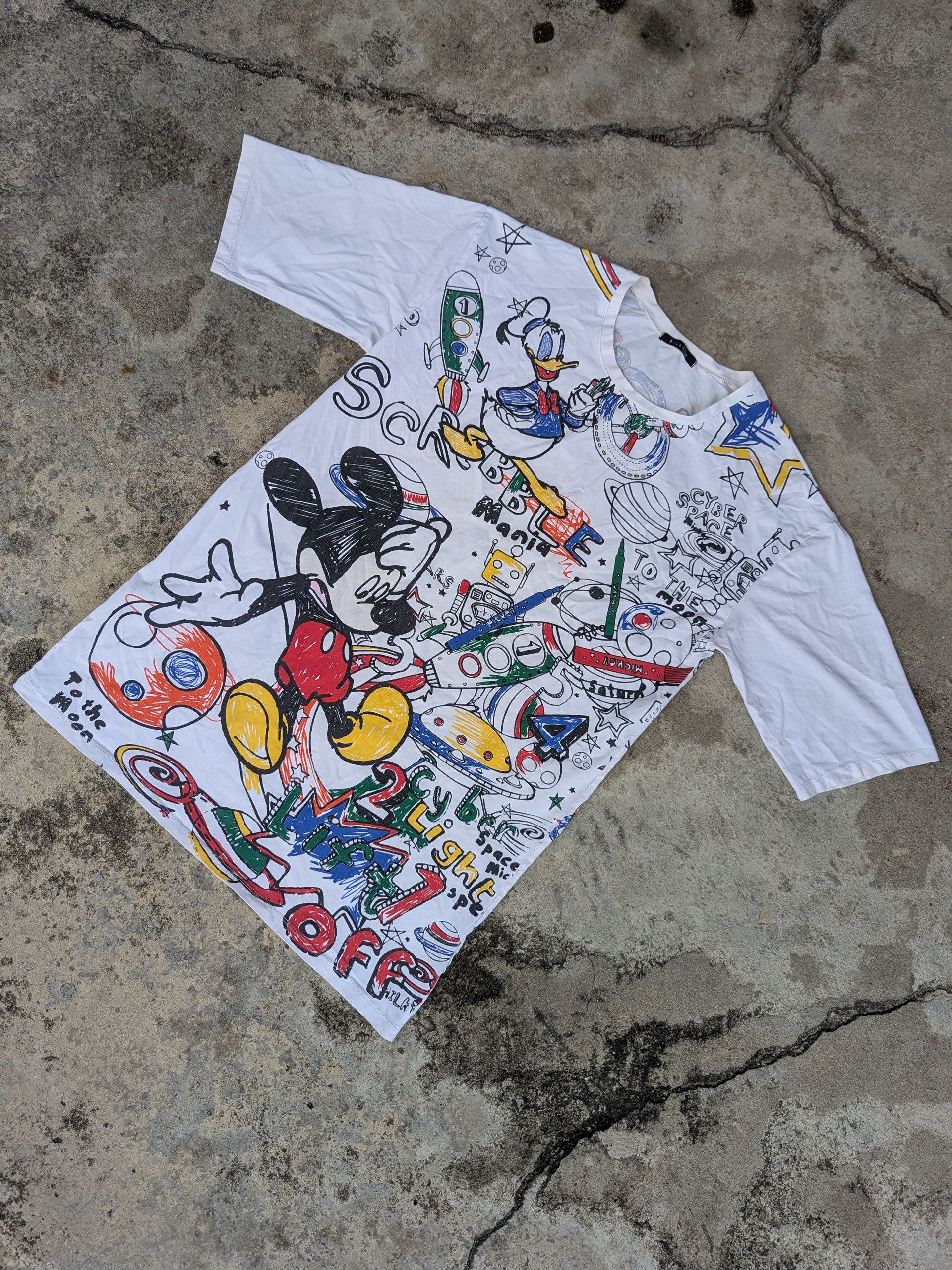 Mickey Mouse Mickey Mouse Full Print All Over Me T Shirt Size US M / EU 48-50 / 2 - 2 Thumbnail