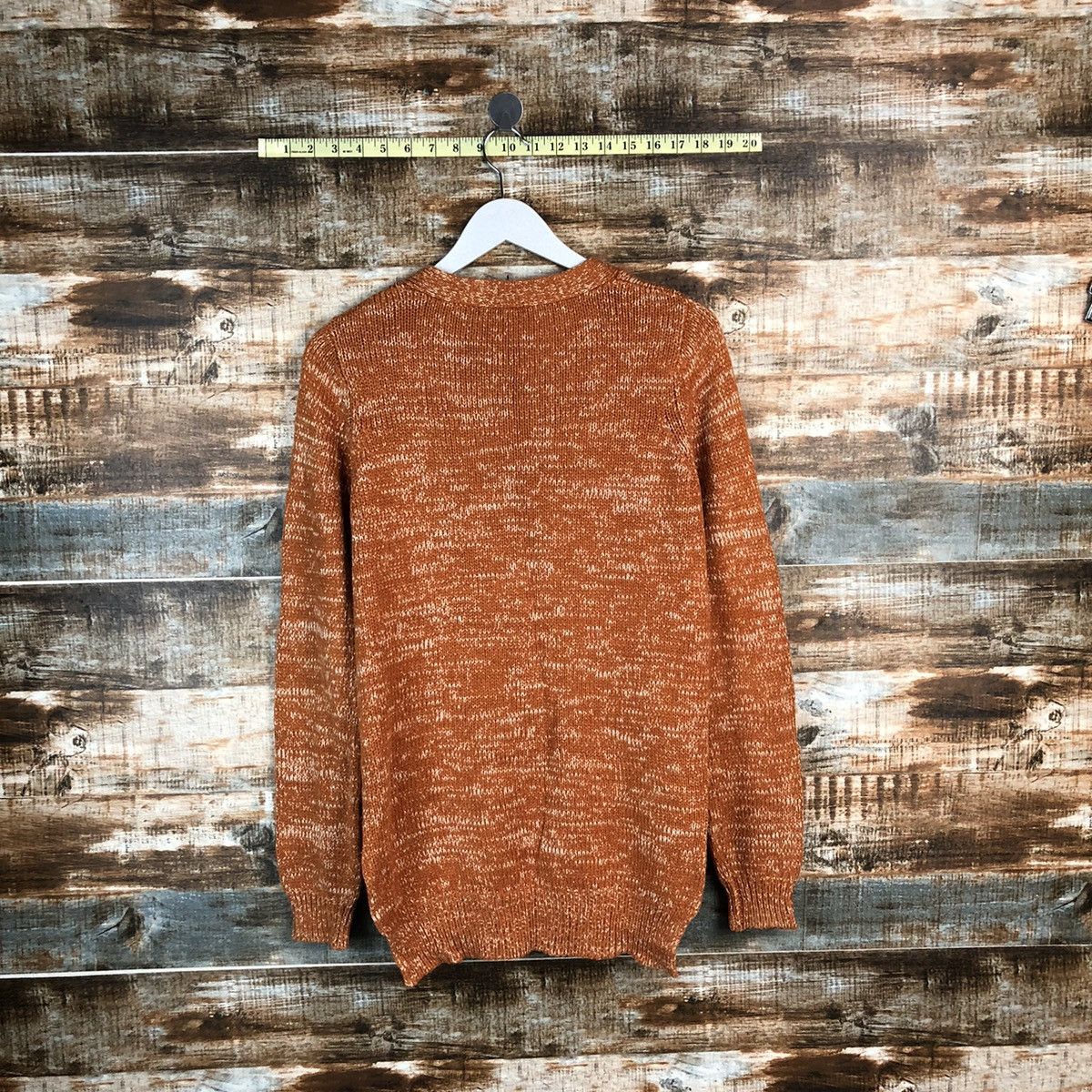 Homespun Knitwear Egoist Orange Cardigan Knitwear #A1704 Size US M / EU 48-50 / 2 - 12 Thumbnail