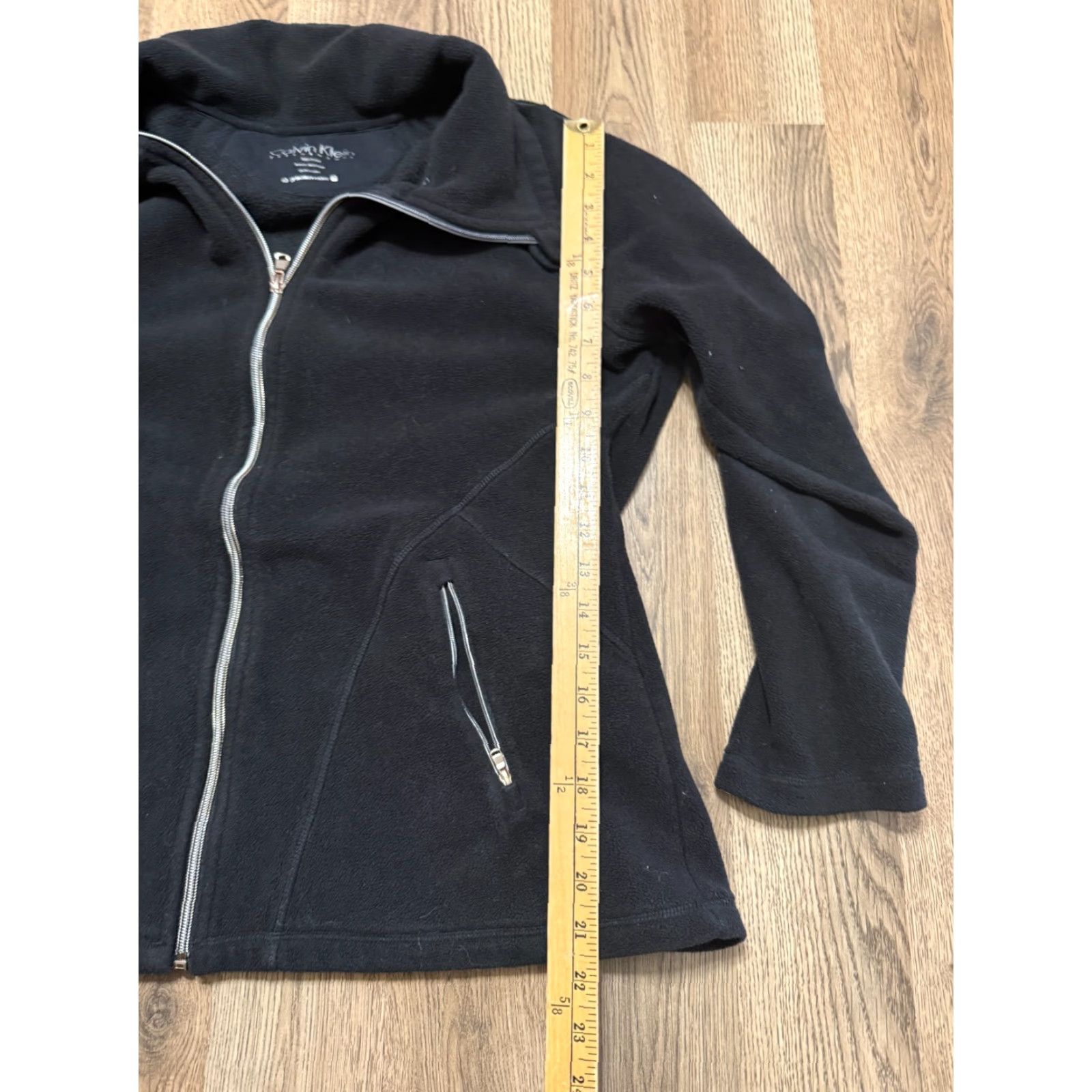 Calvin Klein Calvin Klein Performance Sweatshirt Womens Size M Black Full Zip Fleece Logo Modern Casual Activewear Size M / US 6-8 / IT 42-44 - 7 Thumbnail