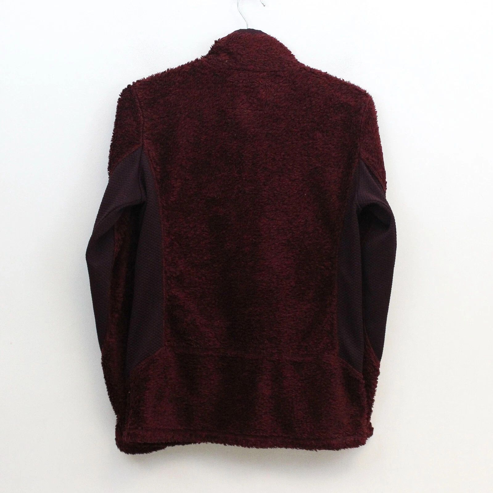 Other MOBERG Womens S Fleece Jumper Sweatshirt Fluffy Burgundy Size S / US 4 / IT 40 - 2 Thumbnail