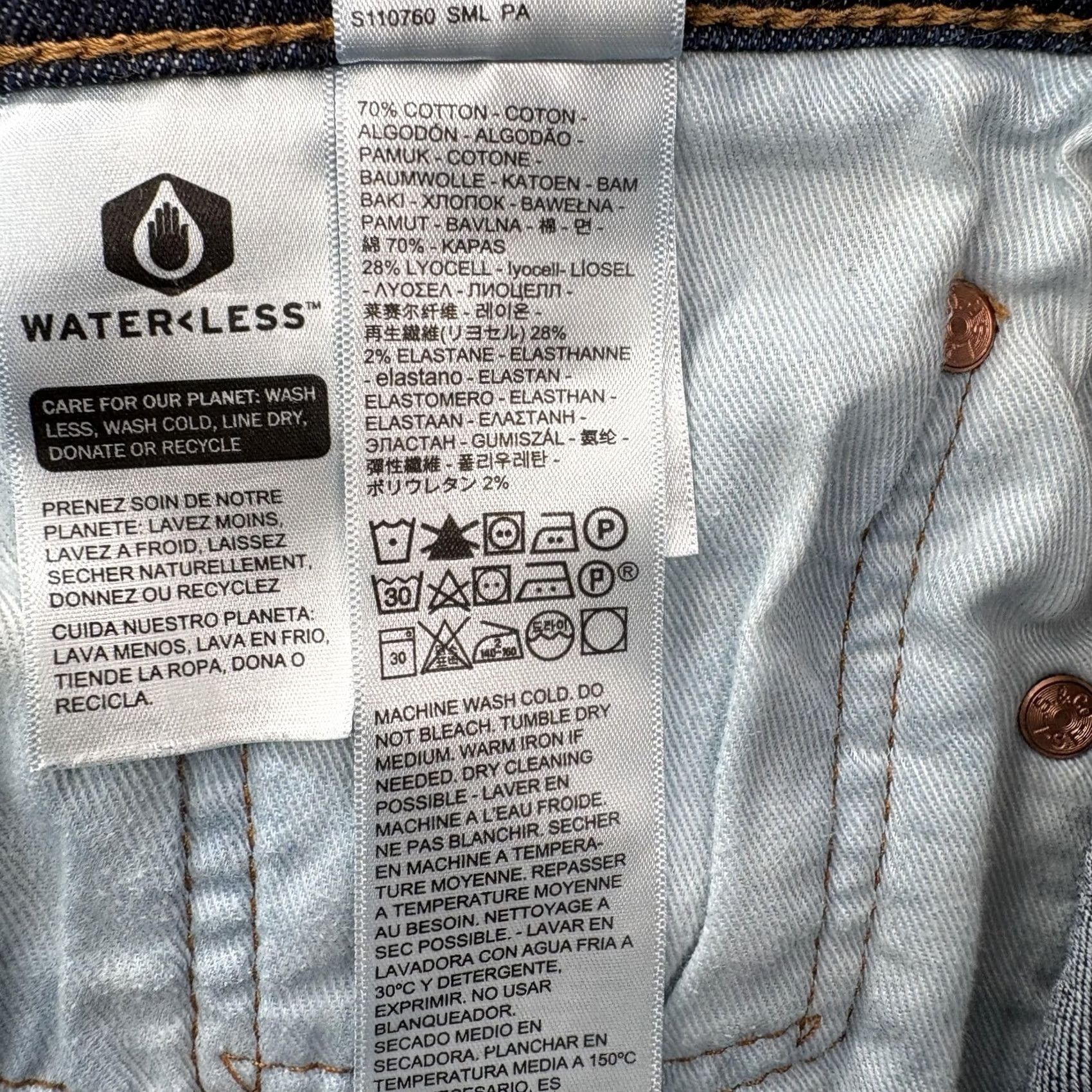 Levi's Levi's Premium 502 Jeans Mens 32x30 Blue Dark Wash Regular Tapered Stretch Denim Jeans Size US 32 / EU 48 - 6 Thumbnail