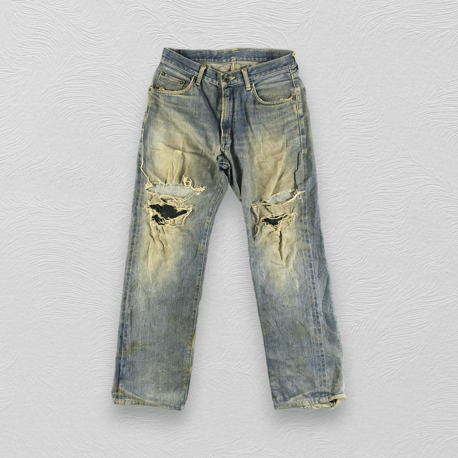 Edwin Vintage Edwin Selvedge Jeans Distressed Redline Denim KJ3005 Size US 29 - 1 Thumbnail