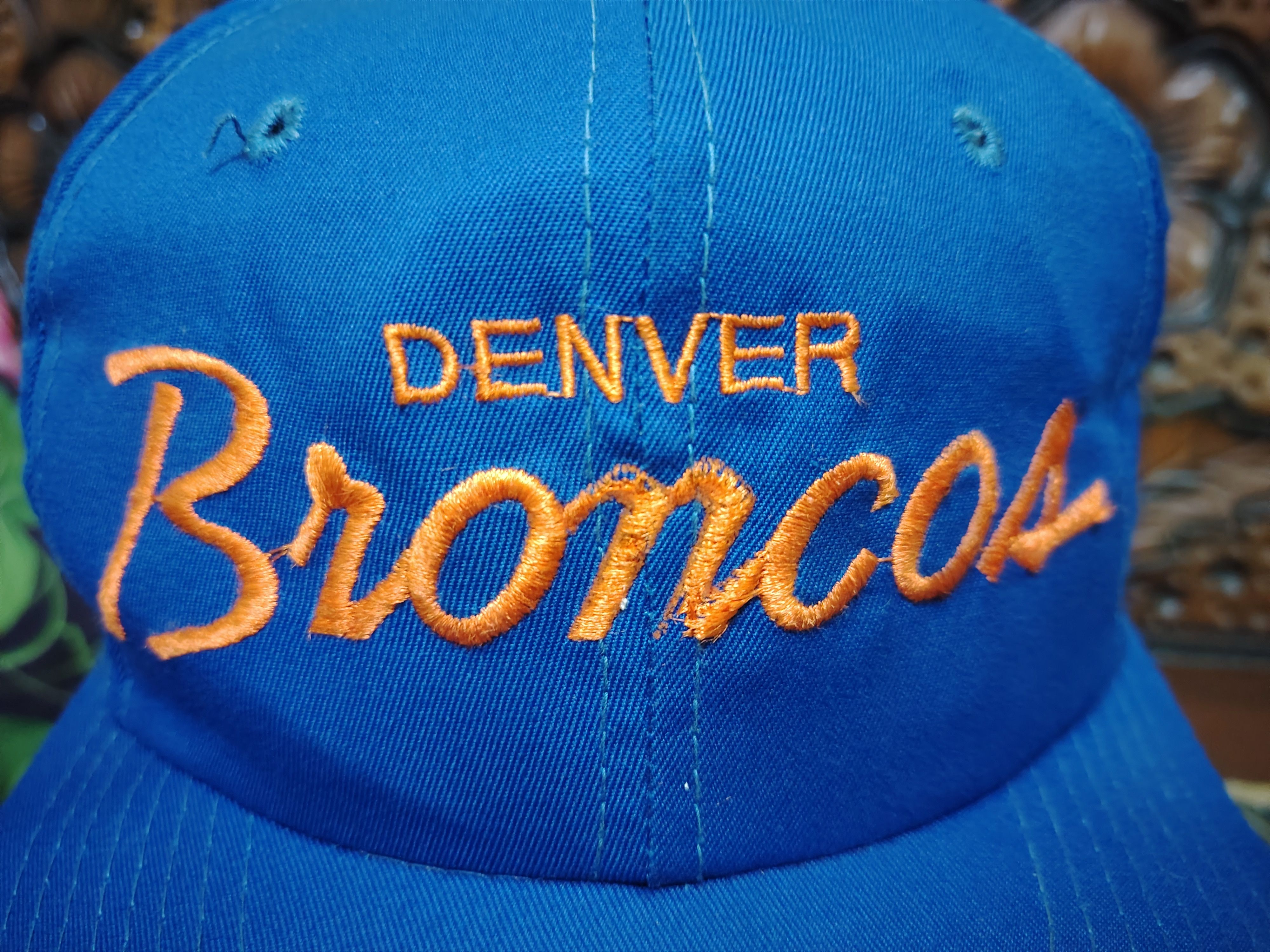 NFL × Sports Specialties × Vintage Vintage 80s Sport Specialties Denver Broncos Script Cap Size ONE SIZE - 6 Thumbnail