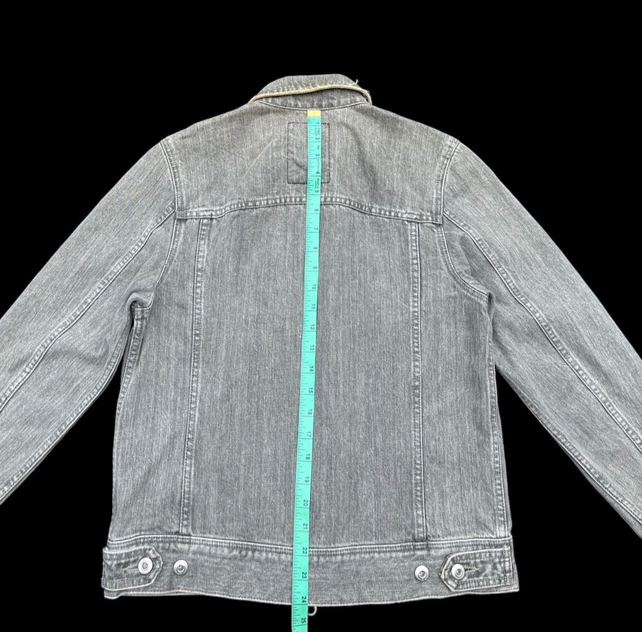 Japanese Brand Vintage 2000s NUKE Pre Julius 7 Faded Black Denim Jacket Size US M / EU 48-50 / 2 - 5 Thumbnail