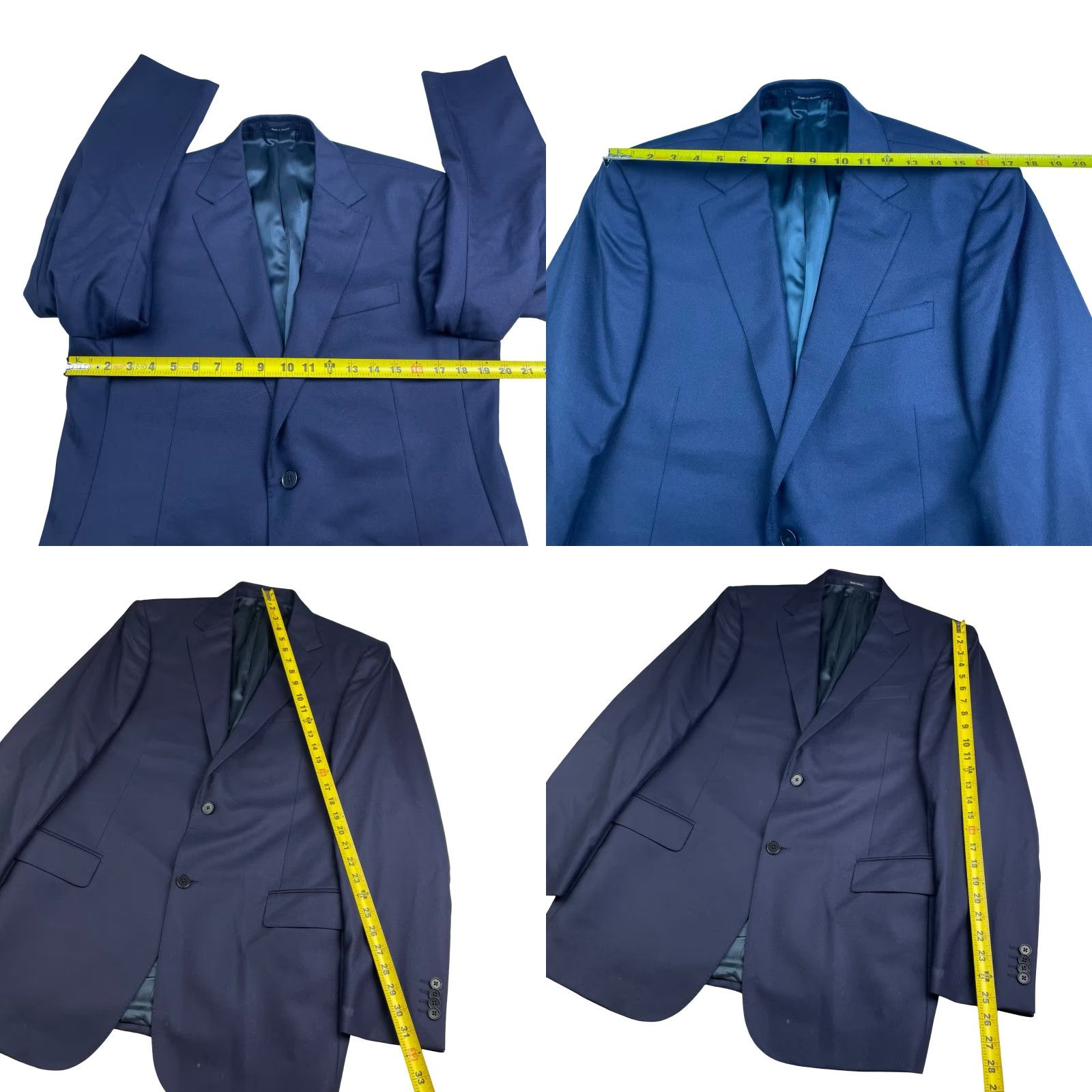 Ermenegildo Zegna VINTAGE? (No) Ermenegildo Zegna x Gritti Blazer Men 2-Button Navy Wool 42R US 52 EU Jacket Blazer Navy Blue Notch Lapel 100% Wool Size 42R - 8 Thumbnail