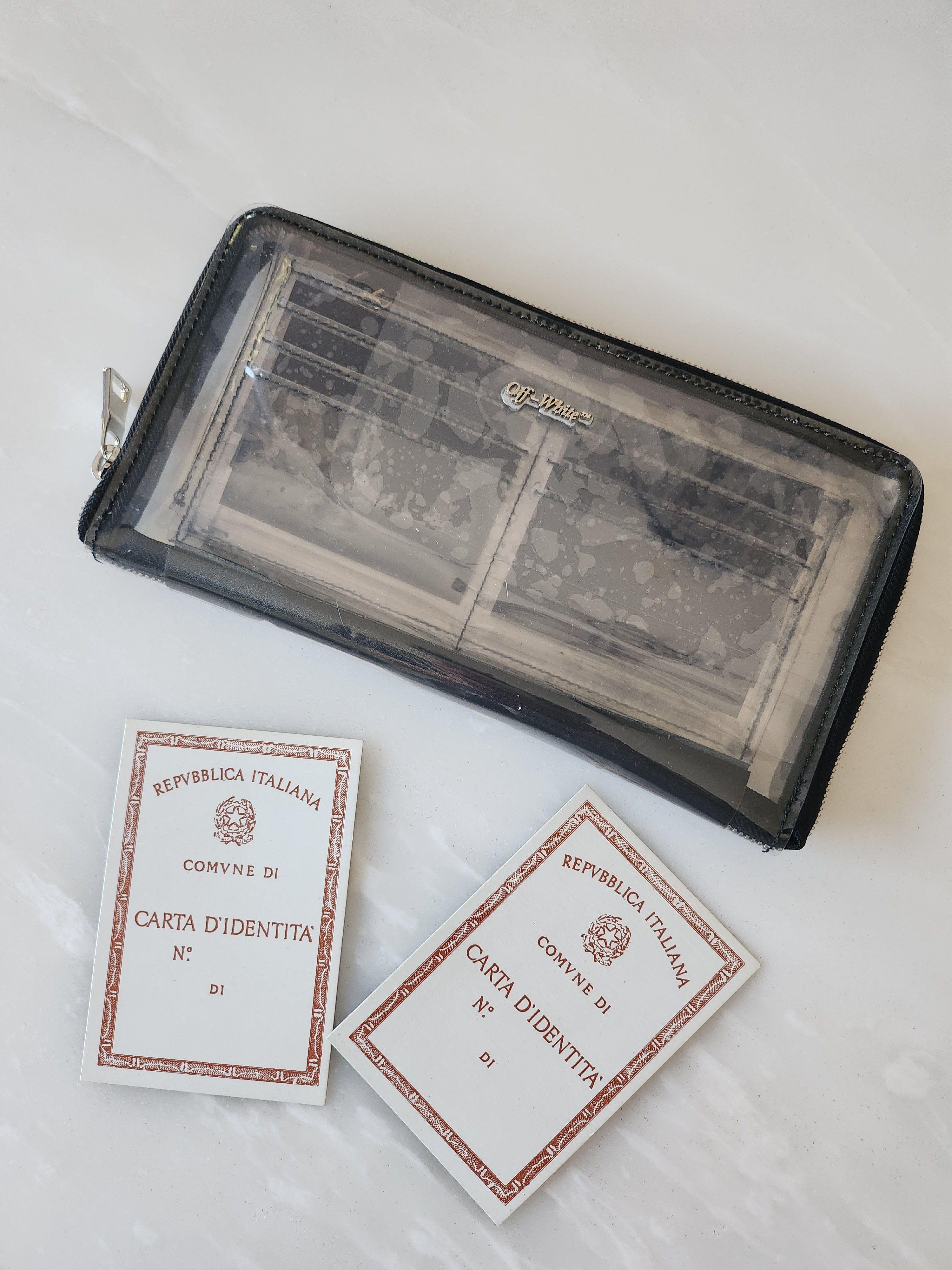 Off-White Off-White See-Thru Zip Clutch Size ONE SIZE - 1 Thumbnail