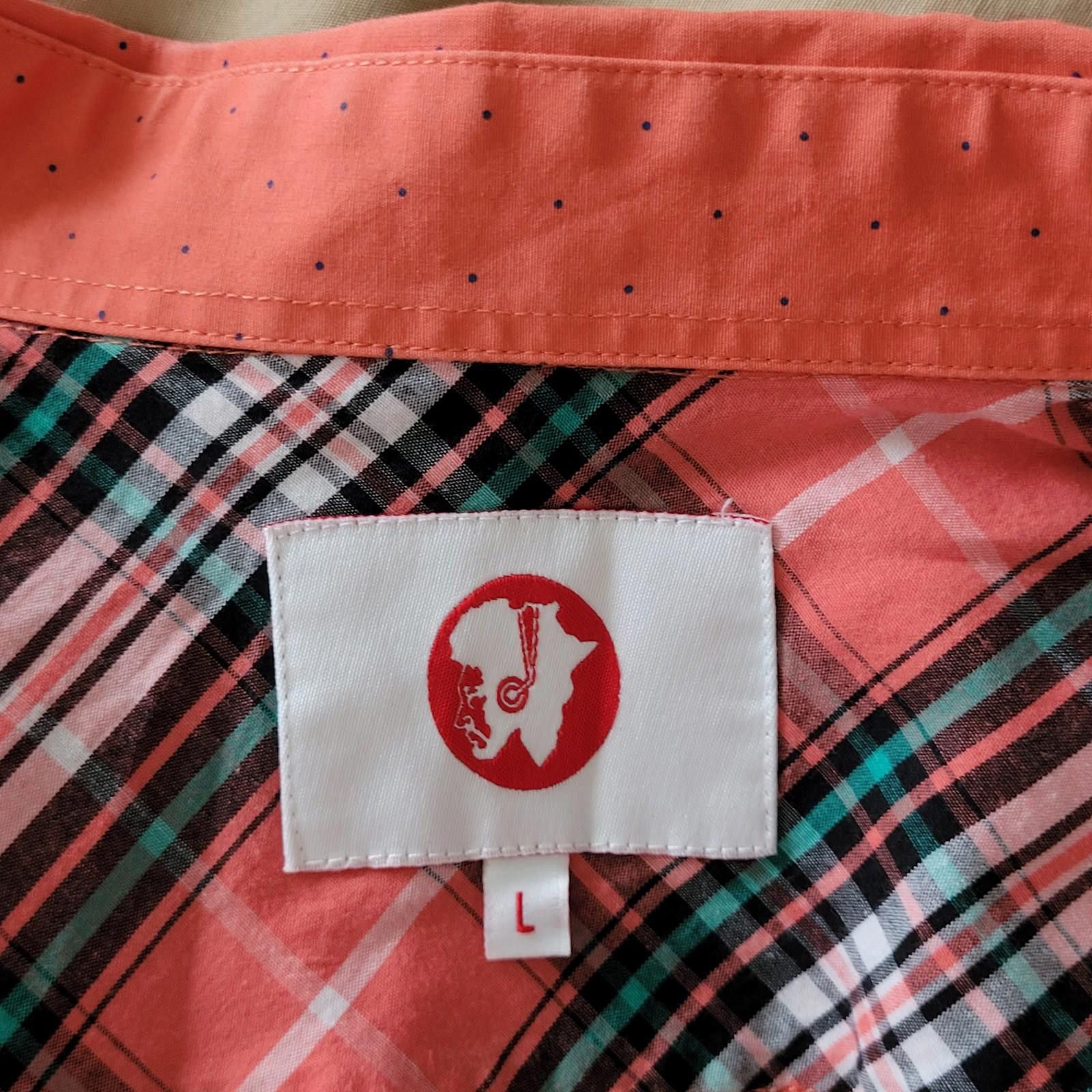 Other Bokura Men’s Large Button Shirt Salmon Micro Dot Size US L / EU 52-54 / 3 - 4 Thumbnail