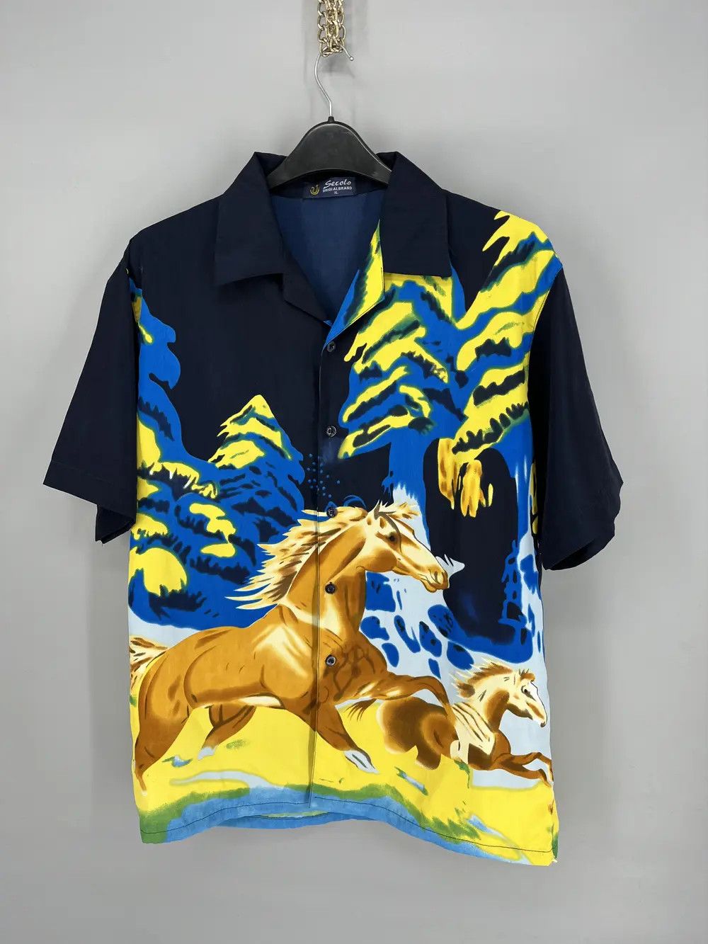 Vintage Vintage Y2K 80's Hawaiian Horse Shirt XLarge Size US XL / EU 56 / 4 - 3 Thumbnail