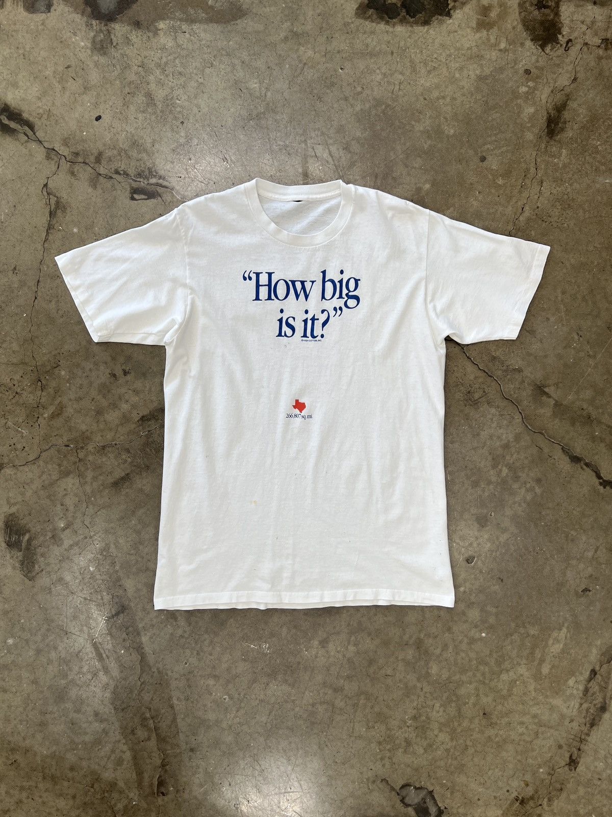 Vintage Vintage How Big Is It Texas Size Single Stitch Tee Large Size US L / EU 52-54 / 3 - 2 Thumbnail