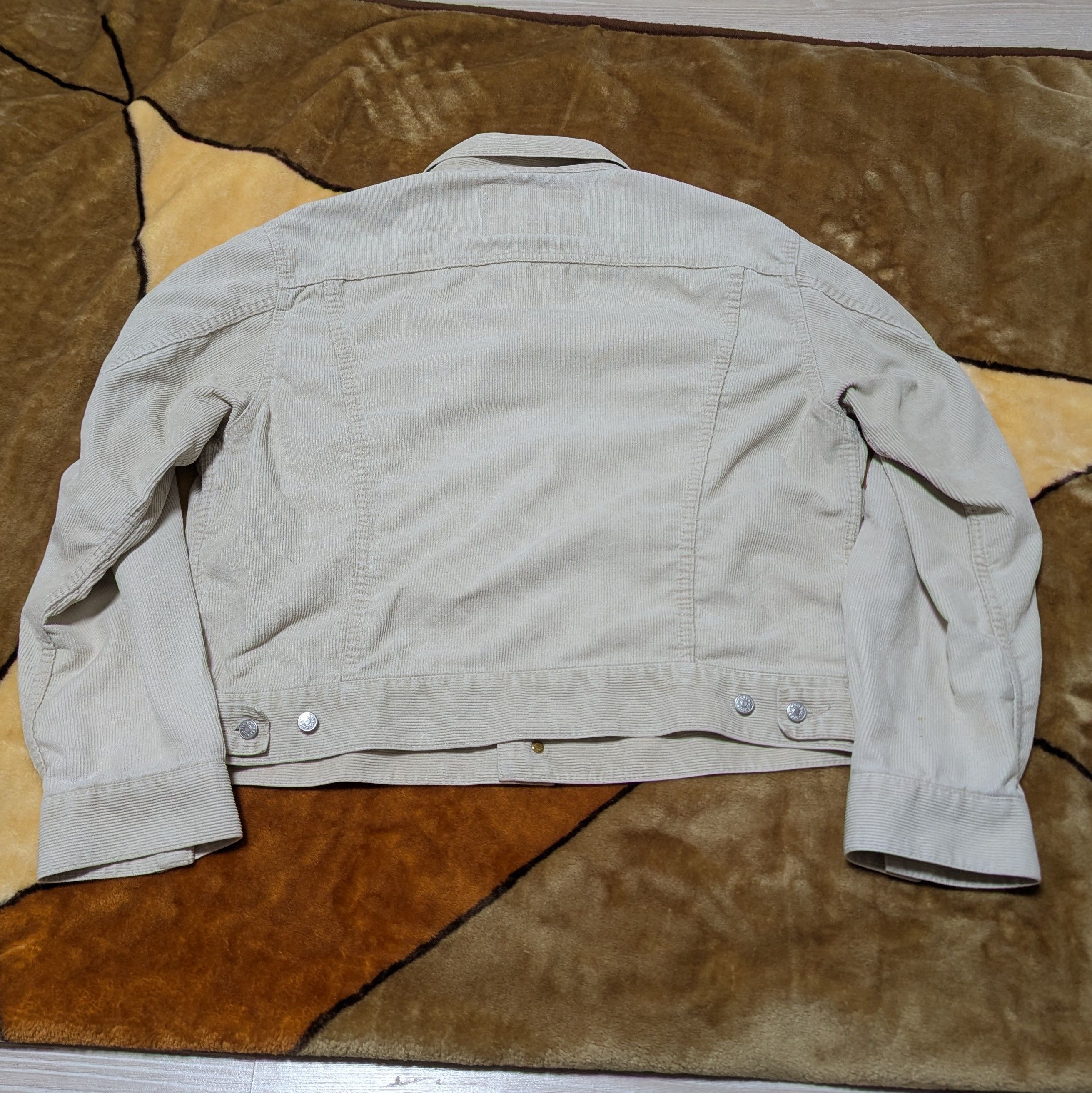Diesel 90s Diesel Industry Cream Corduroy Trucker Jacket Boxy Fit Size US M / EU 48-50 / 2 - 5 Thumbnail
