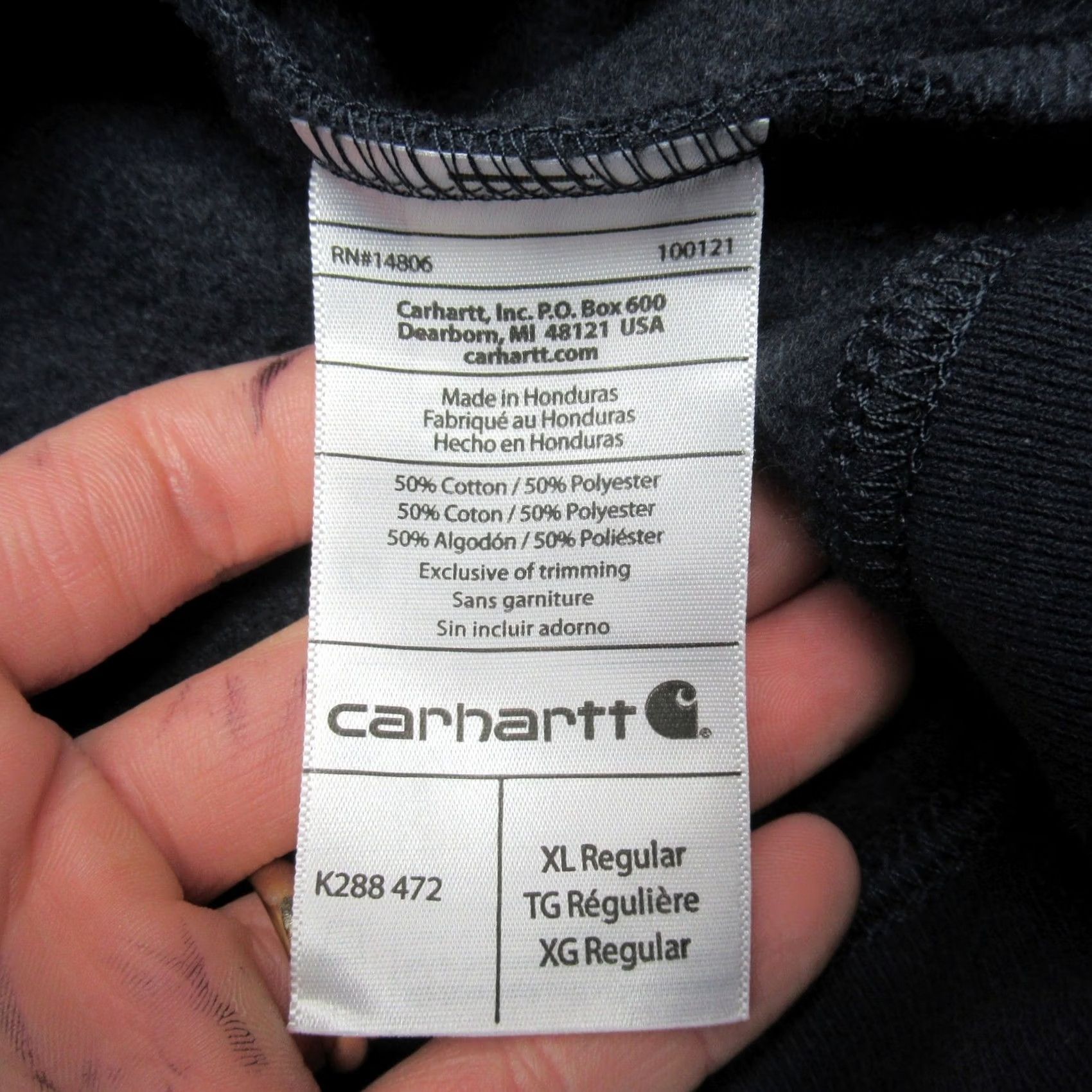 Carhartt VINTAGE Carhartt Hoodie Mens XL Blue Original Fit Midweight Workwear LOGO Size US XL / EU 56 / 4 - 7 Thumbnail