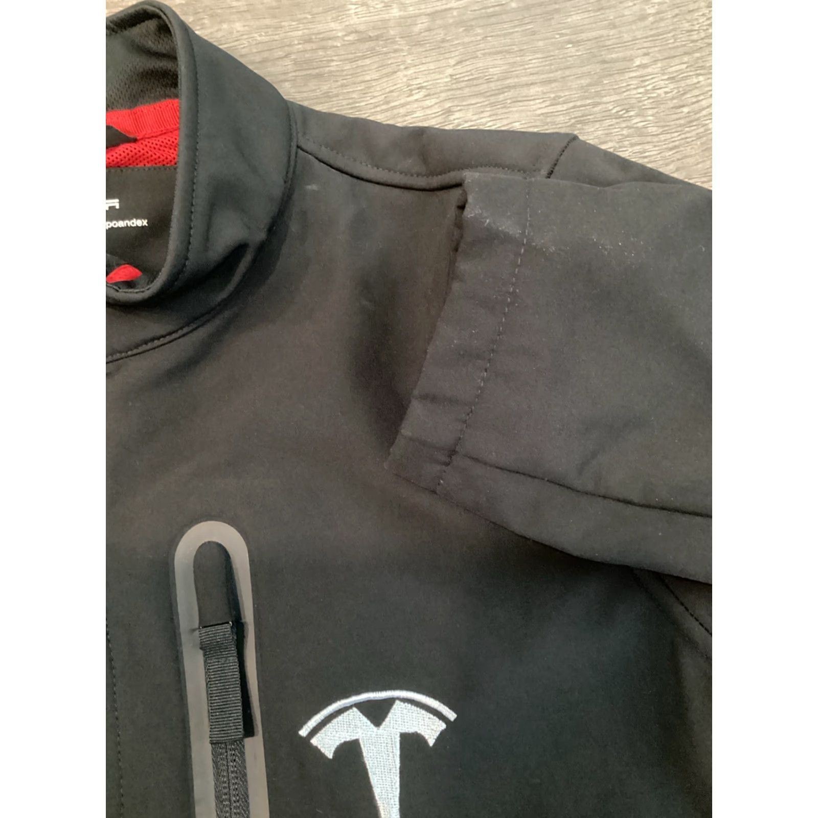Vintage Tesla Jacket Men M Softshell Zip Fleece Lined Black Embroidered Logo Pockets Mid-Length Size US M / EU 48-50 / 2 - 6 Thumbnail