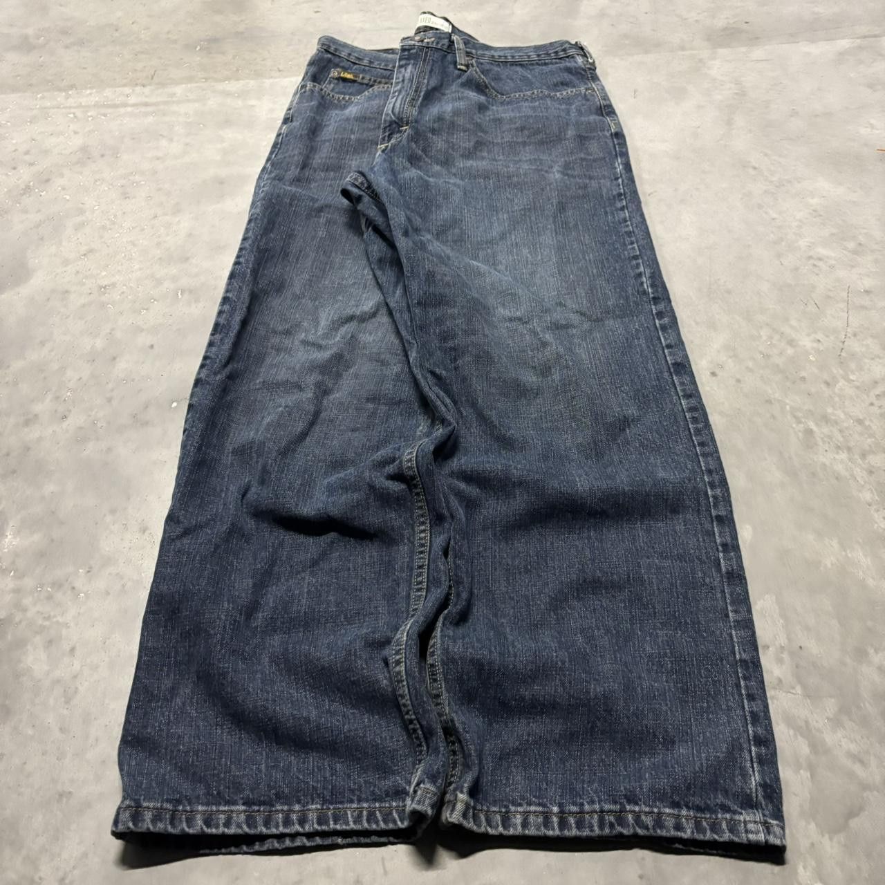 Japanese Brand × Vintage Crazy Vintage Y2K/2000s Grunge Dark Wash Skater Denim Jeans! Size US 36 / EU 52 - 3 Thumbnail