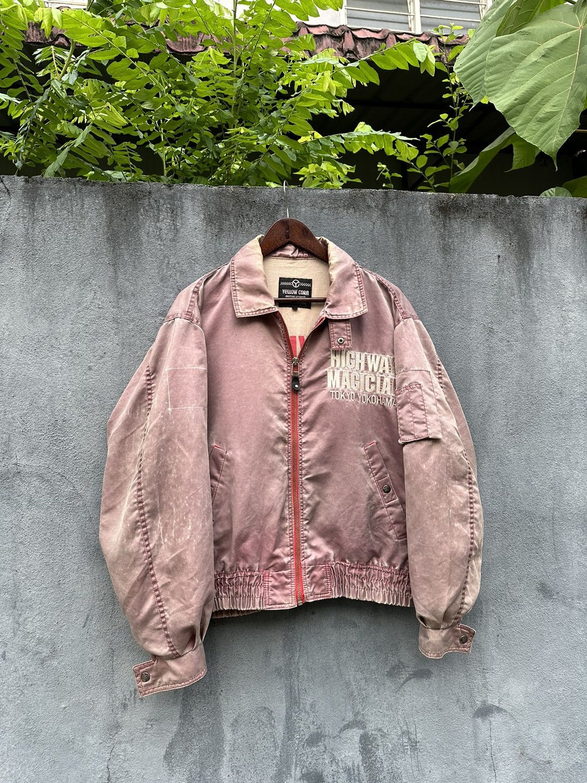 YELLOW CORN 👹Vintage Faded Yellow Corn SLEDGE HAMMER Bomber Jacket Size US M / EU 48-50 / 2 - 4 Thumbnail