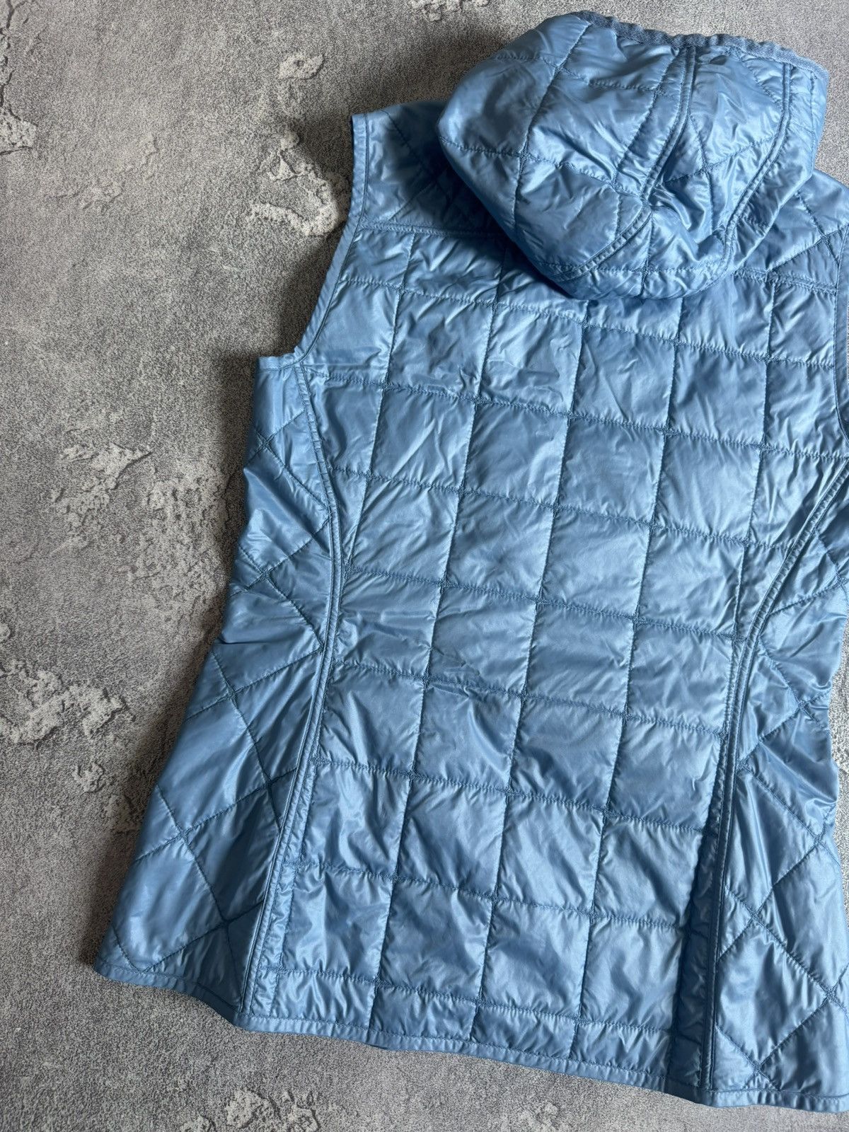 Frauenschuh Frauenschuh 3size blue quilted zip sleeveless jacket vest Size L / US 10 / IT 46 - 13 Thumbnail