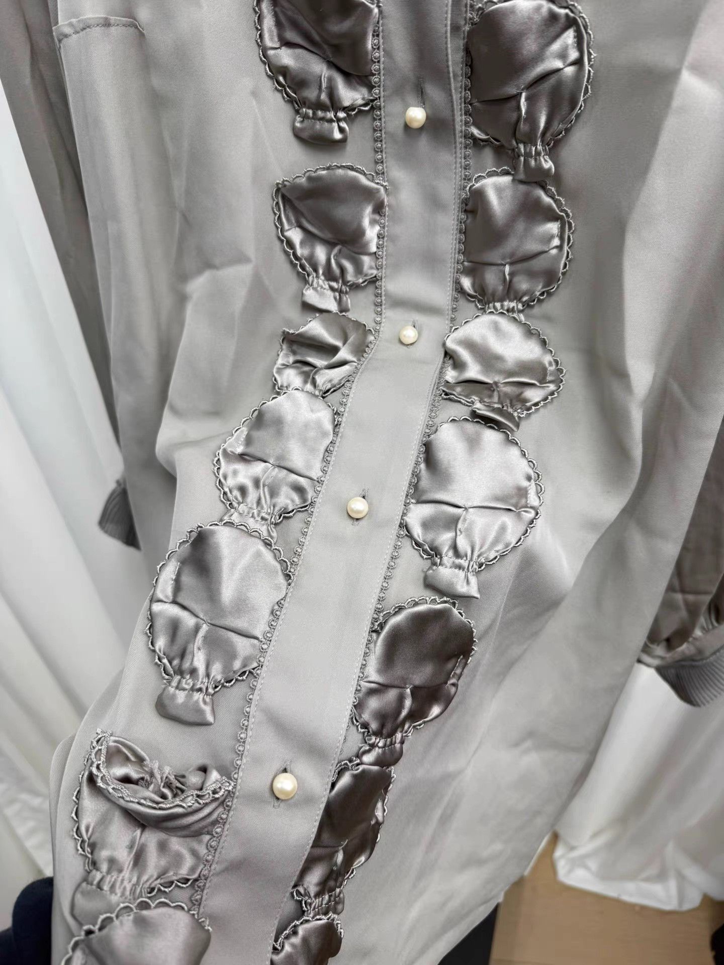 Undercover UNDERCOVER Silk Skull Patch Shirt K20 Size XS / US 0-2 / IT 36-38 - 7 Thumbnail