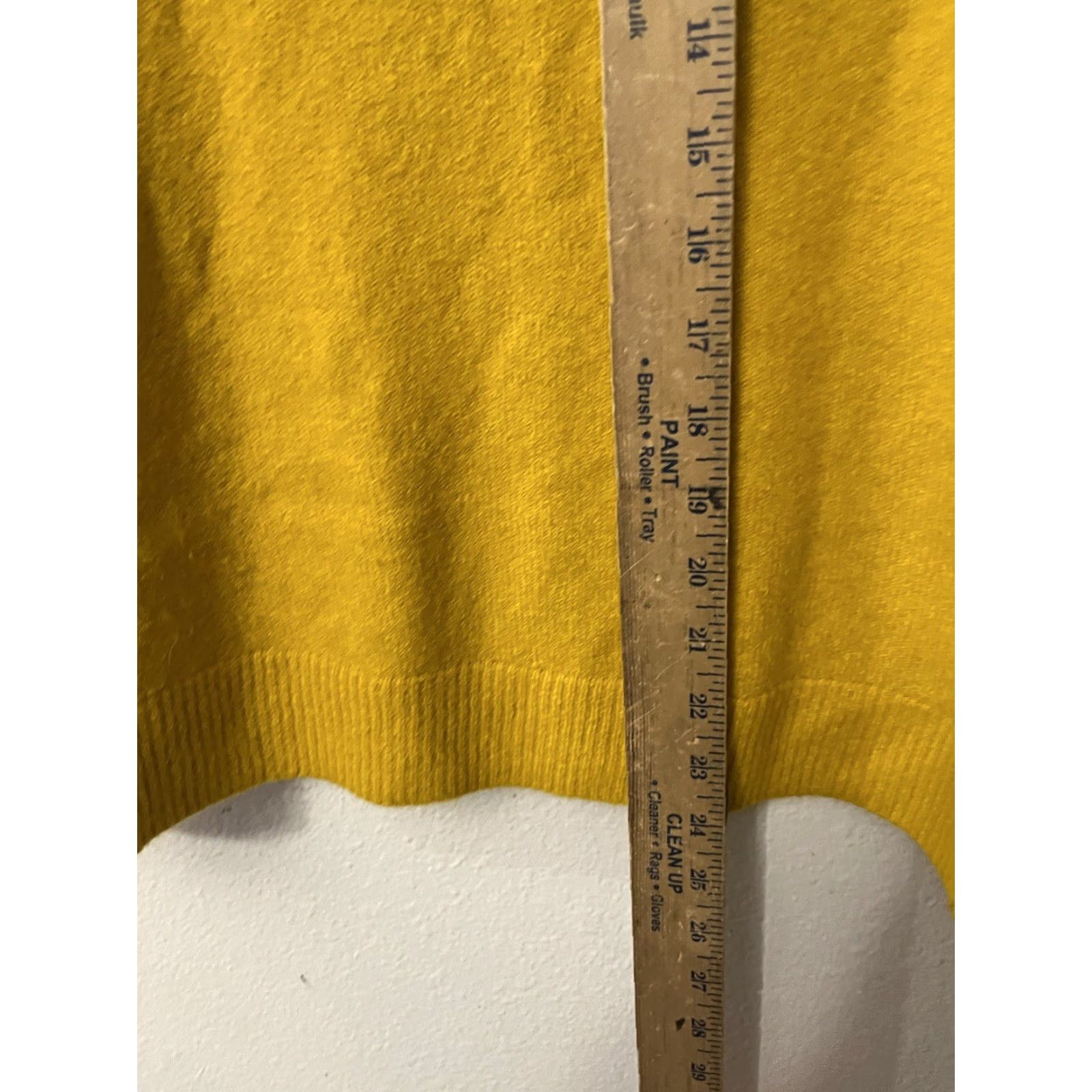 Gap GAP Women's Pullover Sweater 3/4 Sleeve Acrylic Knit Solid Yellow M Size M / US 6-8 / IT 42-44 - 5 Thumbnail