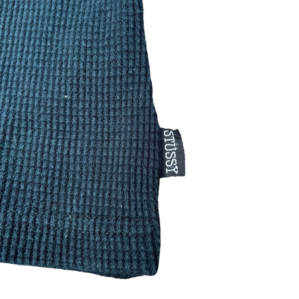 Stussy × Vintage Vintage Stussy Multiple Logo Rings Waffle Knit Pullover Size US S / EU 44-46 / 1 - 6 Thumbnail