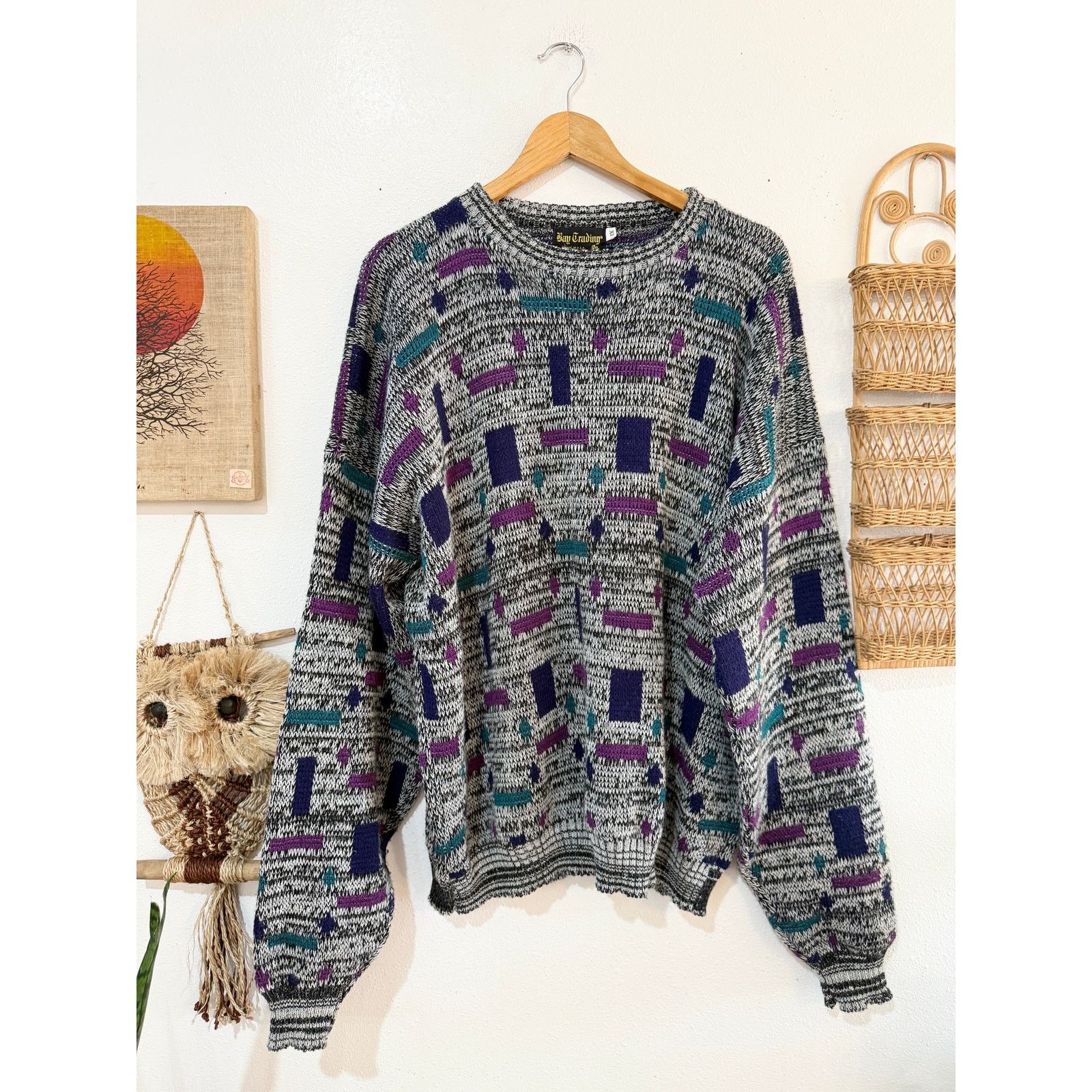 Other 80s Funky Geometric Grandpa Sweater size 1XL Size US XL / EU 56 / 4 - 1 Thumbnail