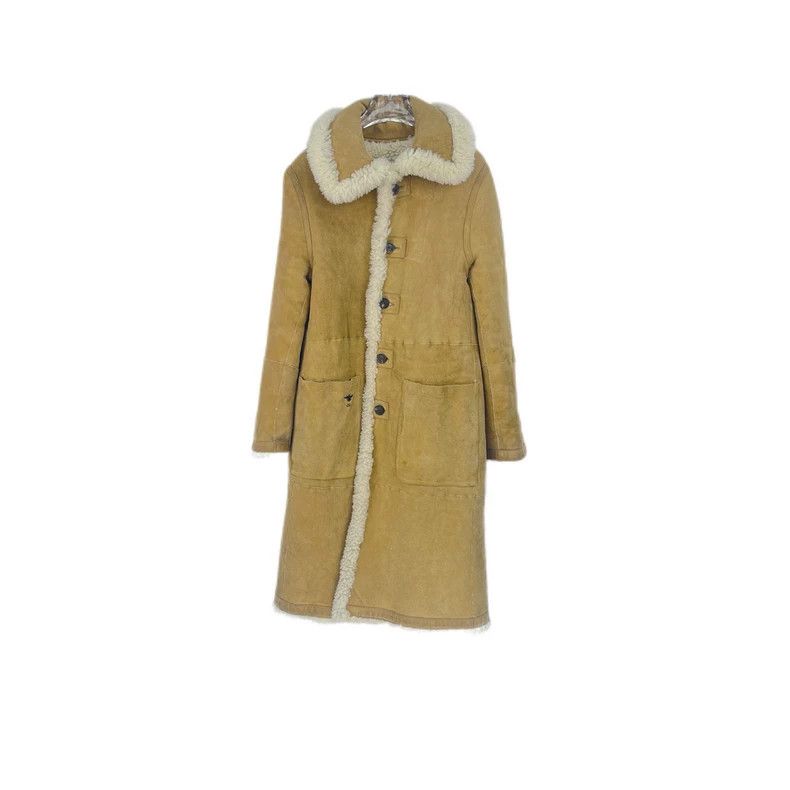 Dior Camel-colored fur all-in-one long fur coat 2502-Nexta