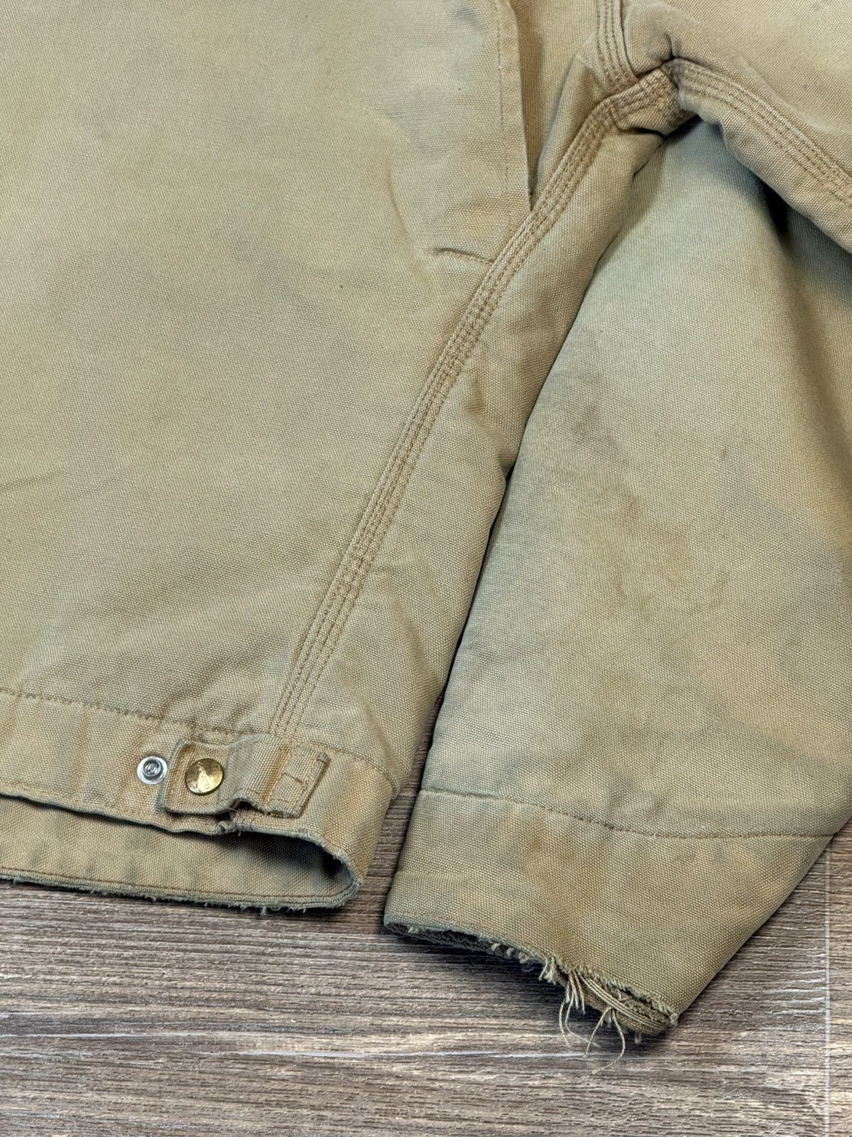 Carhartt × Vintage 90’s Vintage Carhartt Brown Detroit Blanket Lined Jacket Size US L / EU 52-54 / 3 - 10 Thumbnail