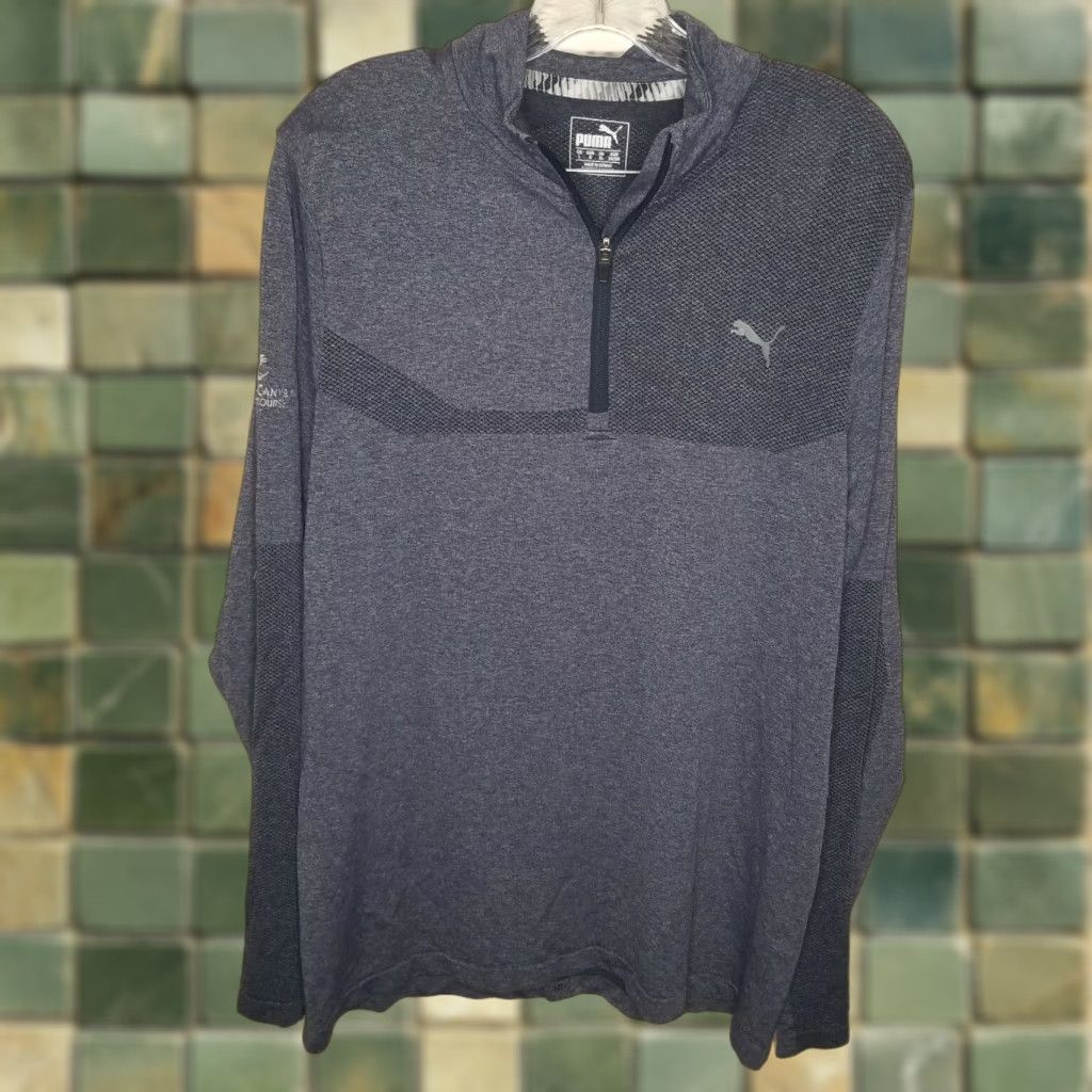 Puma PUMA Women's Purple 1/4 Zip Long Sleeve Activewear Top Size L with Coral Canyon Logo Size L / US 10 / IT 46 - 1 Thumbnail