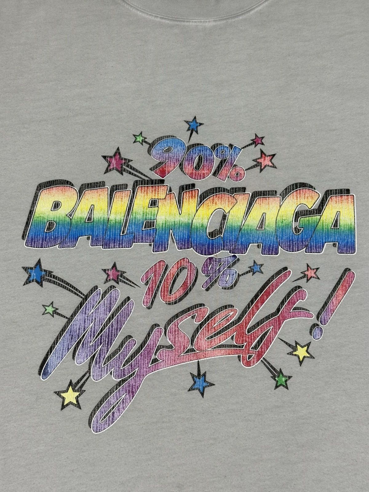 Balenciaga Balenciaga 90/10 Paint Splatter Distressed Oversized T-Shirt Size US XS / EU 42 / 0 - 3 Thumbnail