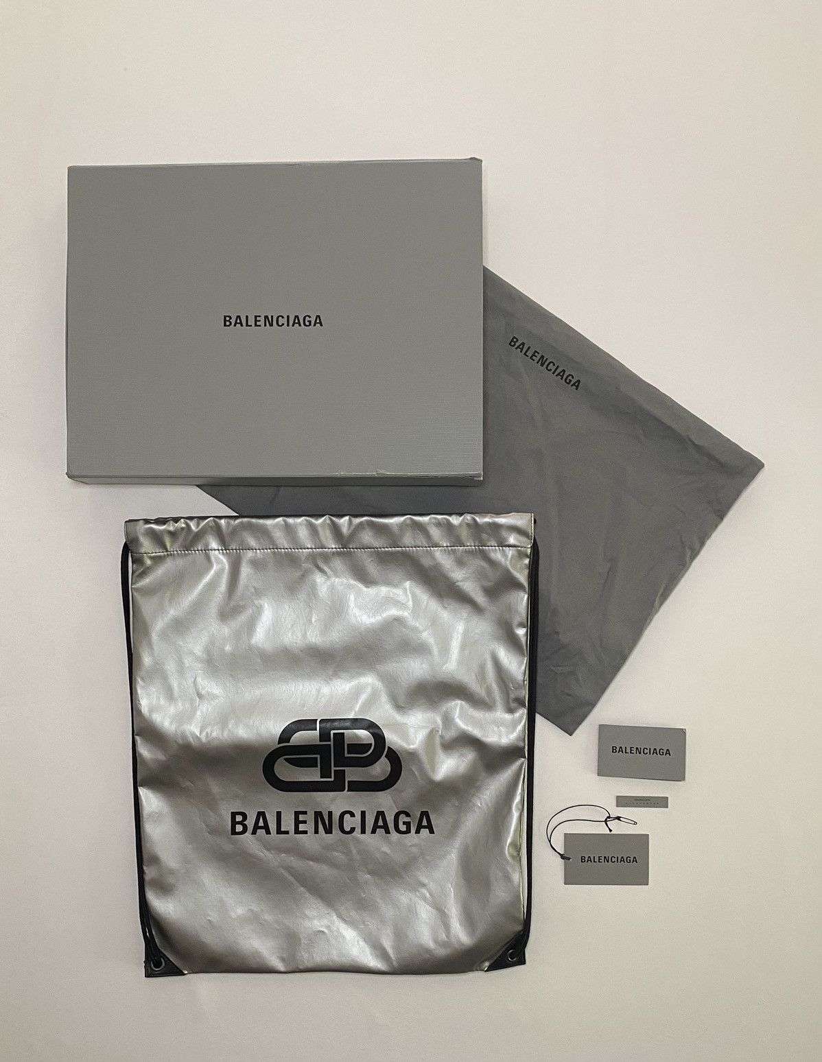 image of Balenciaga Explorer Backpack in Silver, Men's