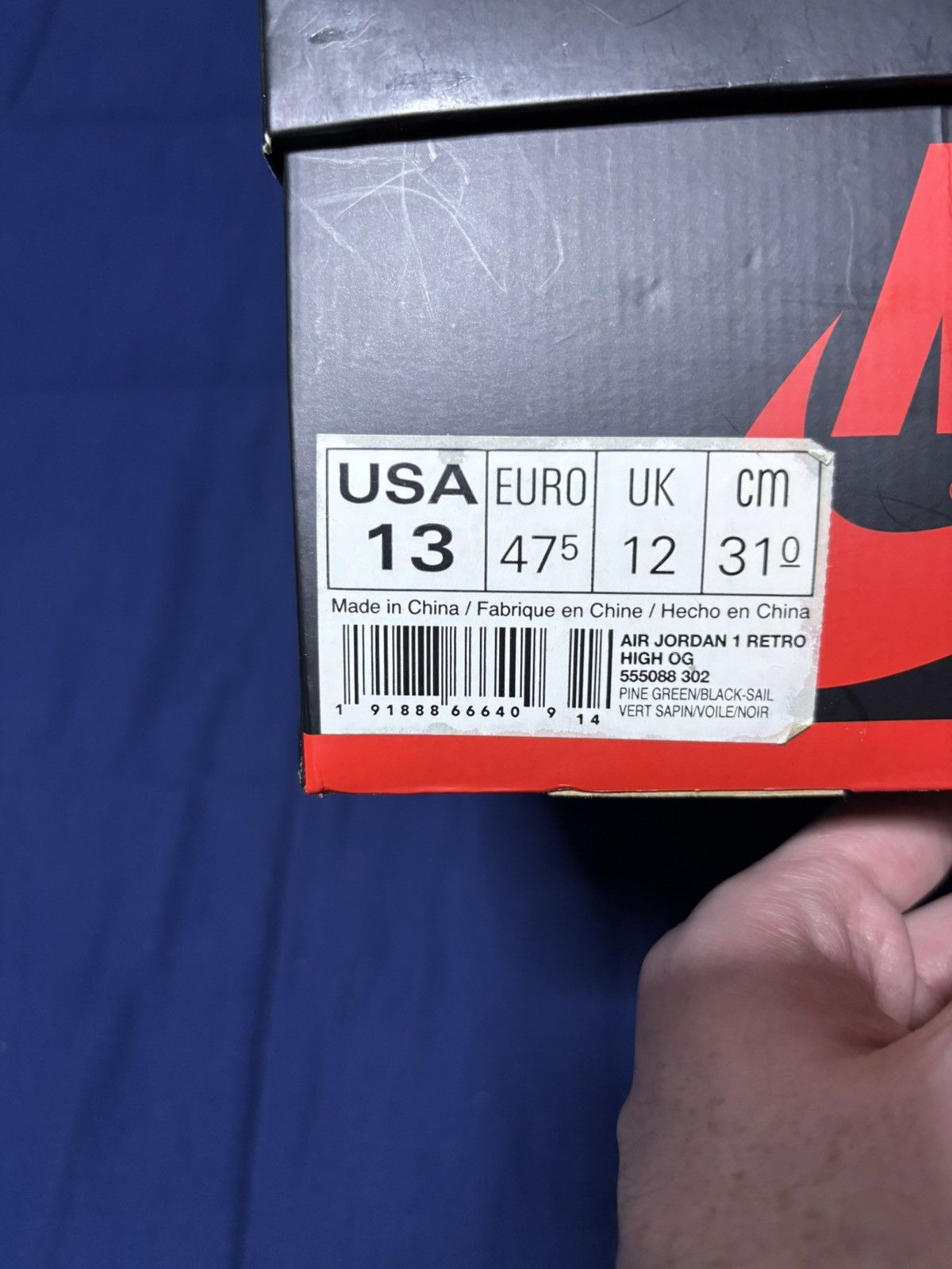 Jordan Brand Jordan 1 Retro High OG Pine Green 2018 Size 13 Size US 13 / EU 46 - 8 Thumbnail