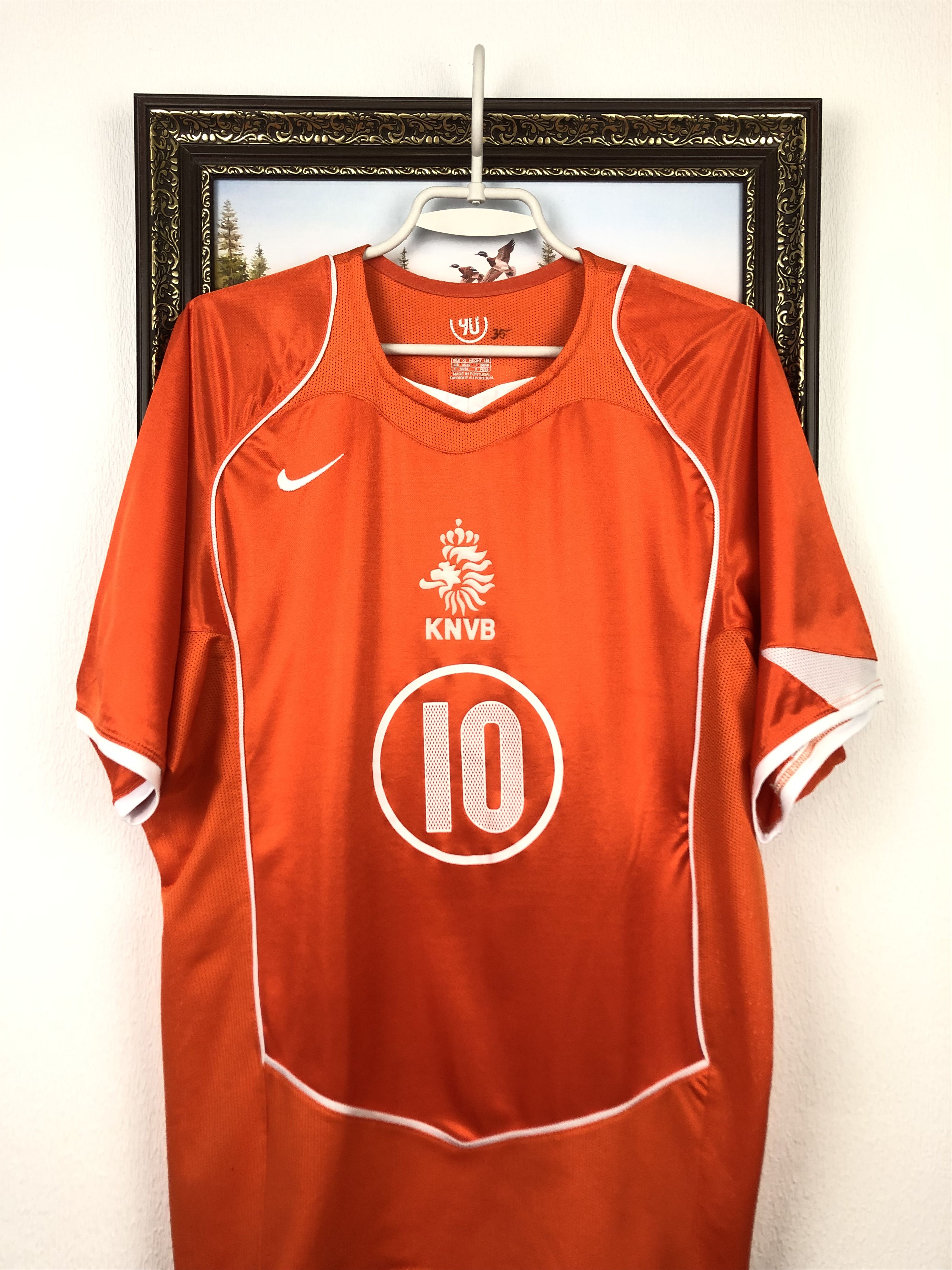 Nike Netherlands football shirt 2004 Soccer Nistelrooy Jersey Size US XL / EU 56 / 4 - 2 Thumbnail